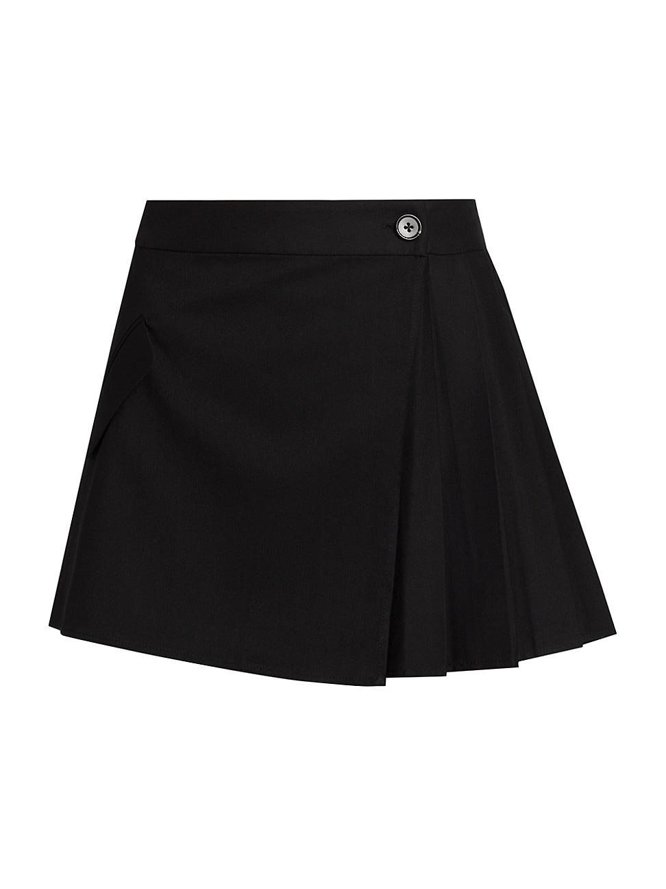 Womens Adriana Wrap-Style Miniskirt Product Image