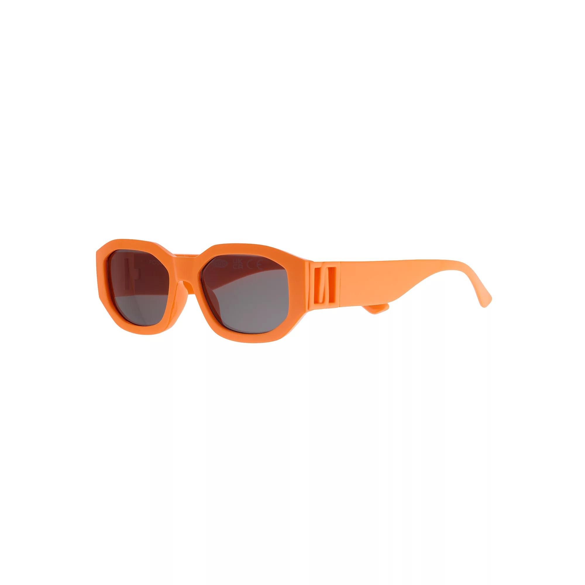 Women's Cali Blue Plastic Oval Orange Sunglasses Product Image