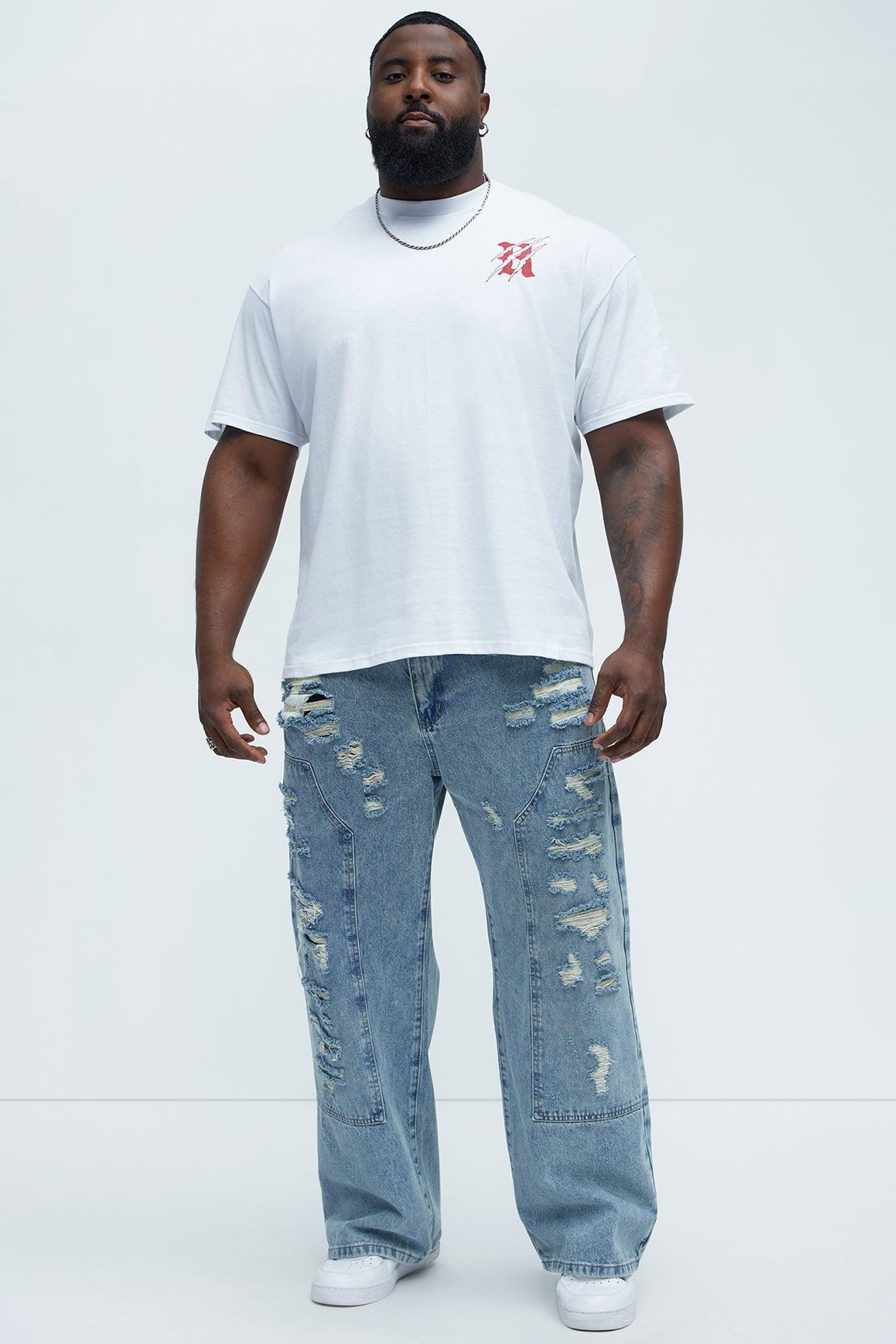 Rebellious Angel Short Sleeve Tee - White Product Image