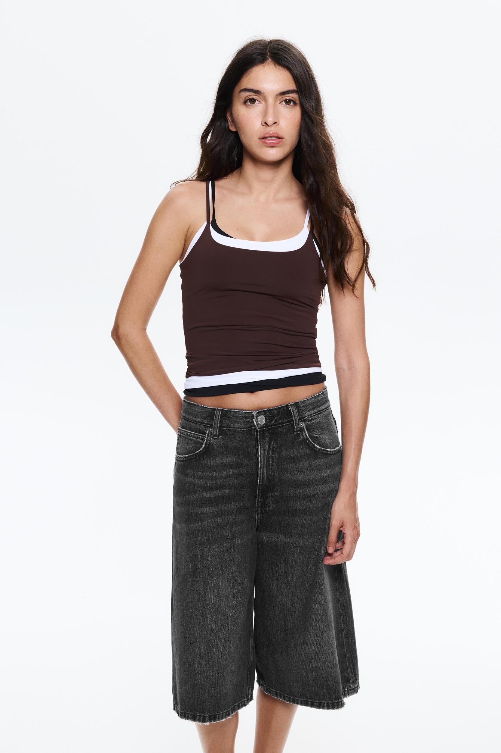 Low-rise baggy jorts Product Image