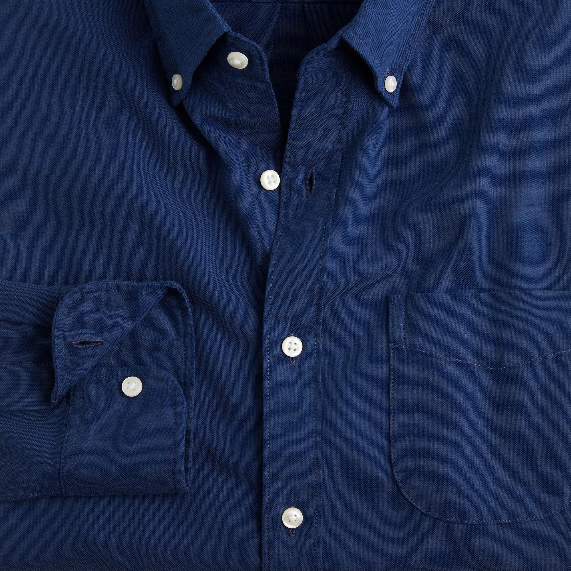 Slim Broken-in organic cotton oxford shirt Product Image