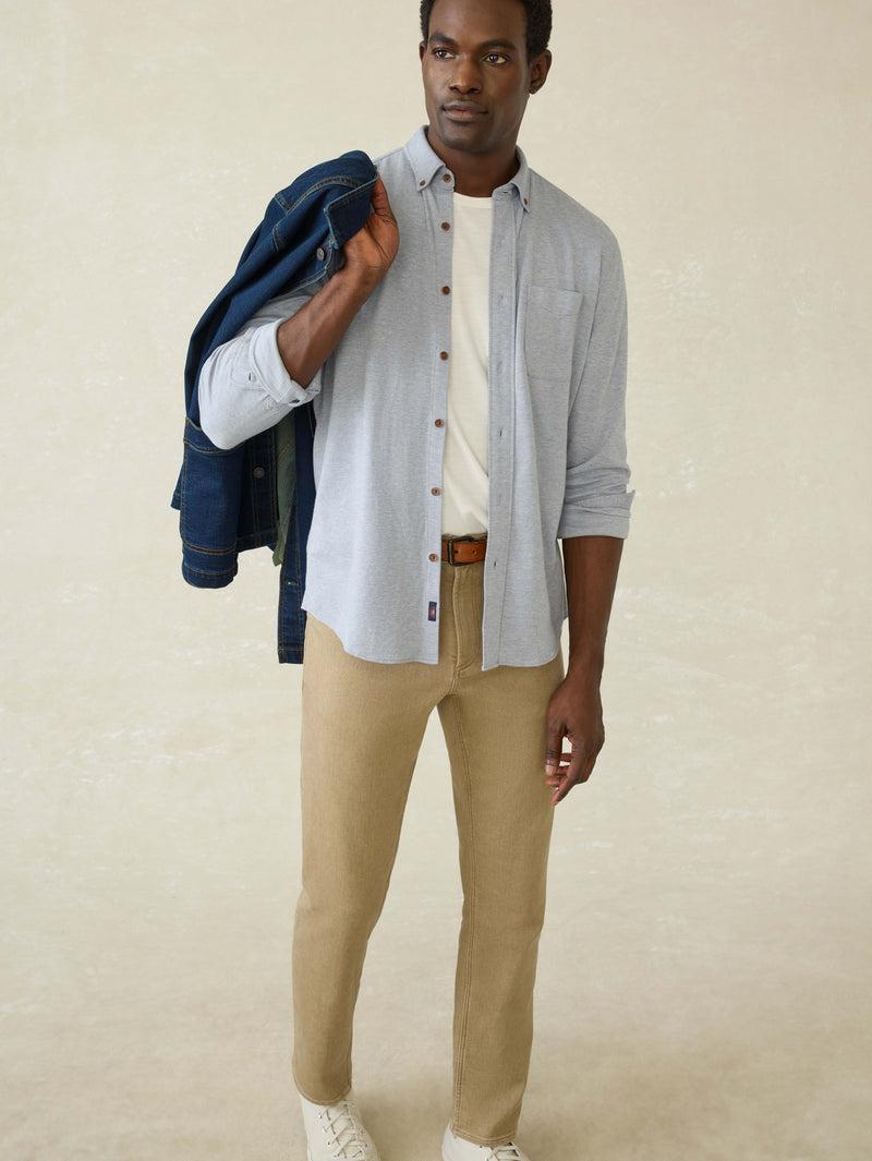 Stretch Terry 5-Pocket Pant - Desert Khaki Product Image