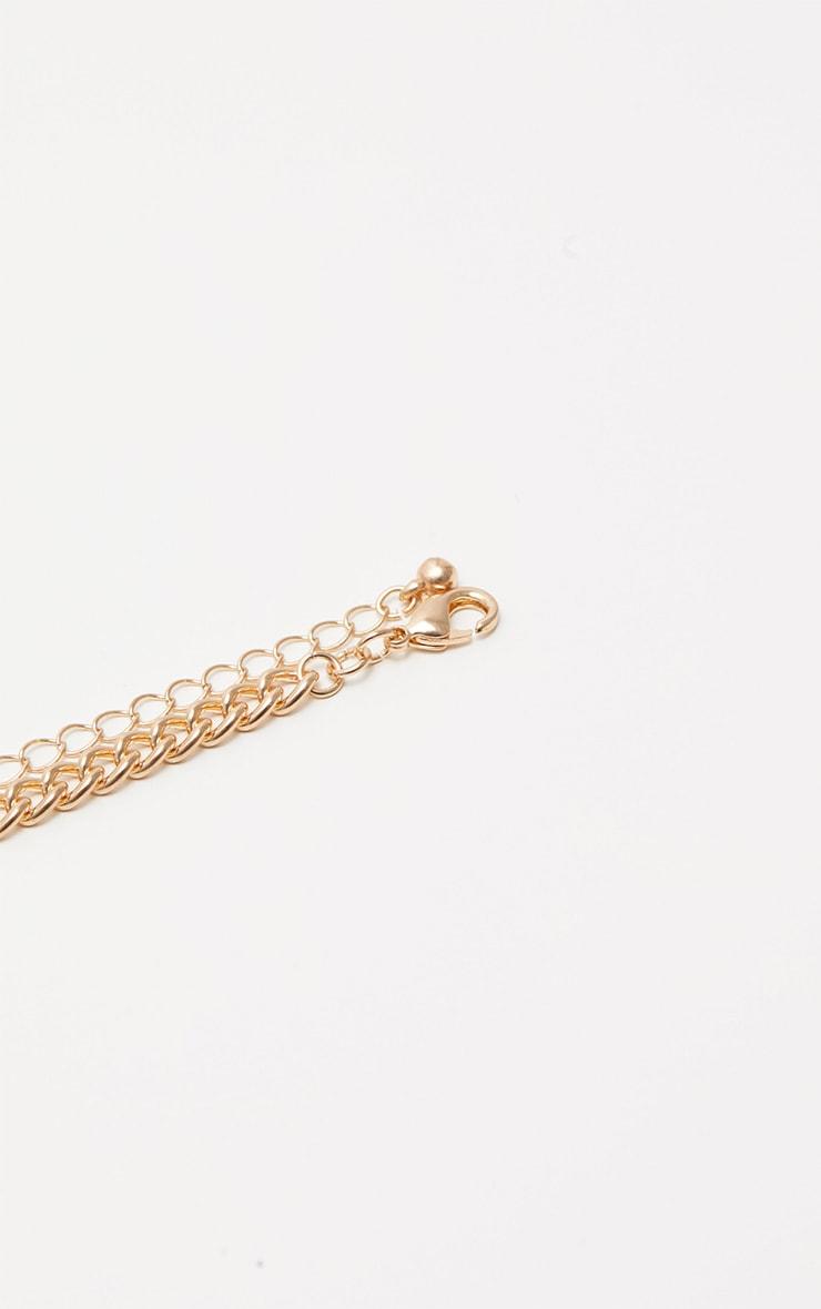 Gold Script Love Heart Anklet Product Image