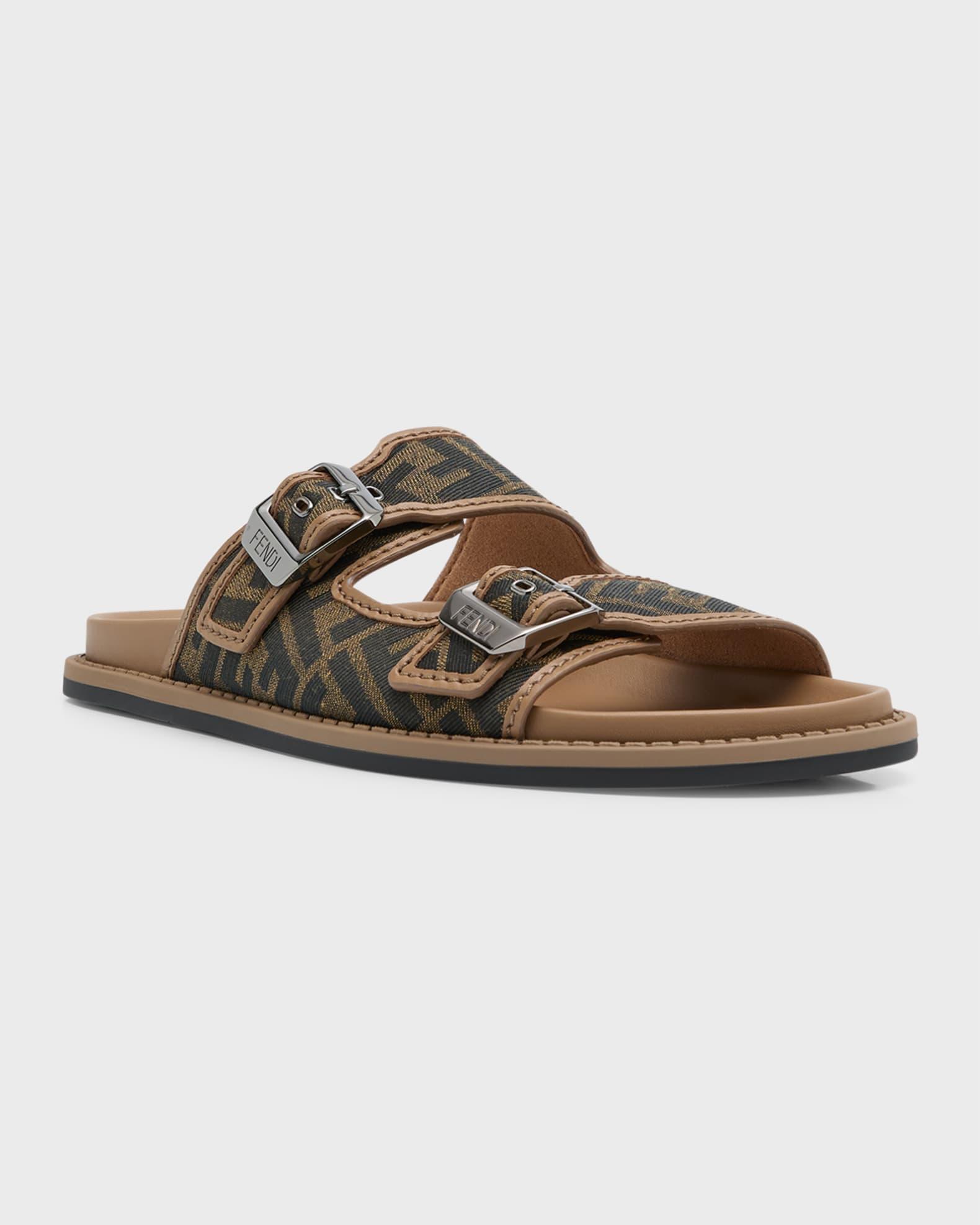 Men's FF Jacquard Slide Sandals Product Image