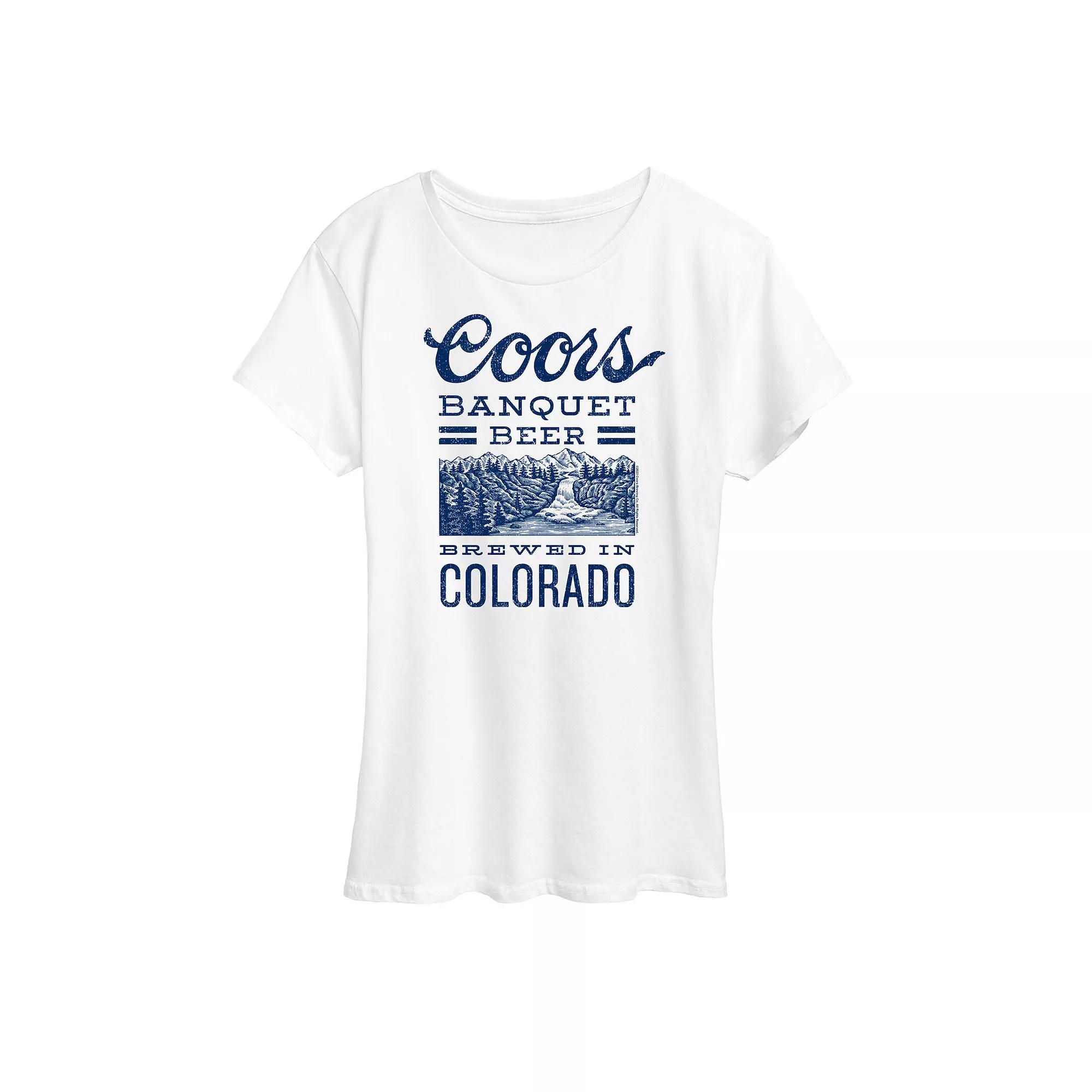 Women's Coors Banquet Beer Colorado Graphic Tee,  Product Image