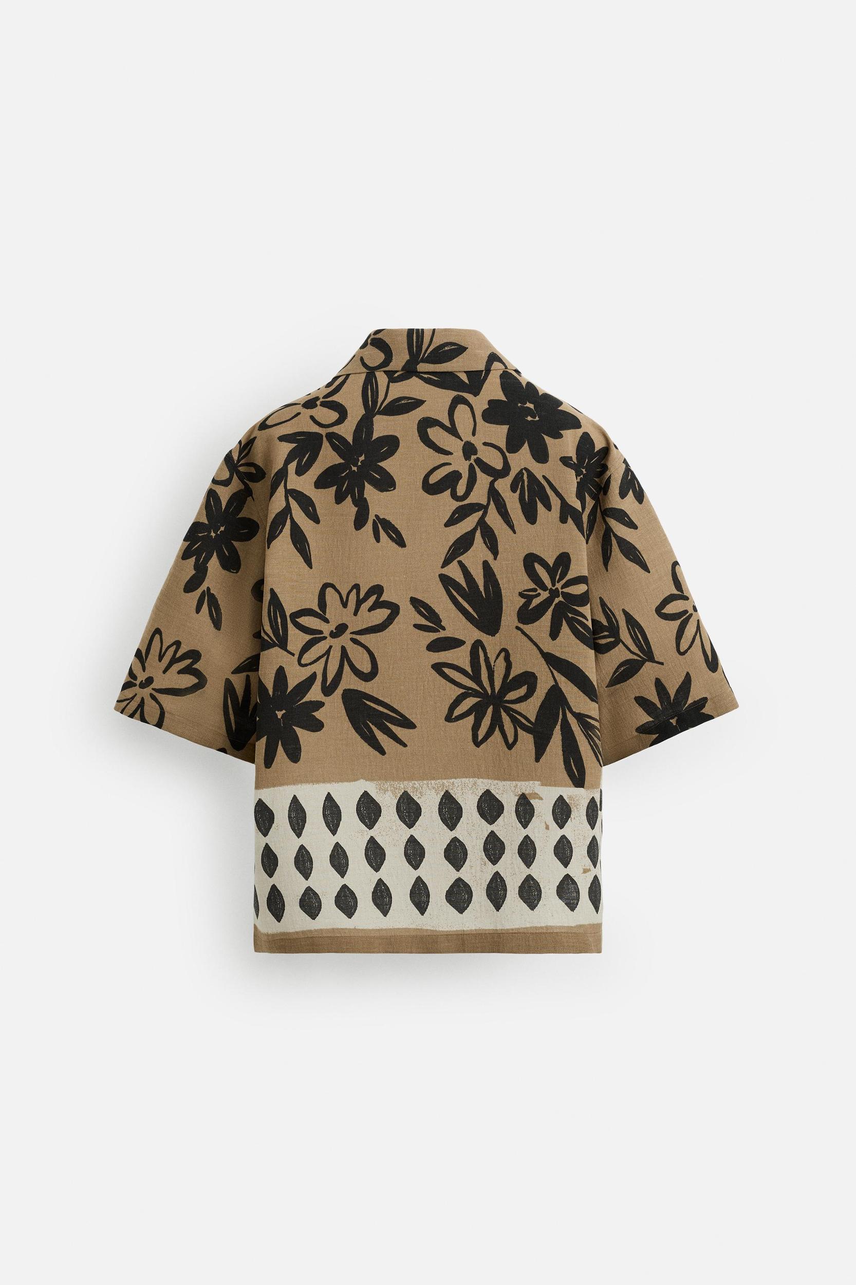 CONTRAST PRINT SHIRT Product Image