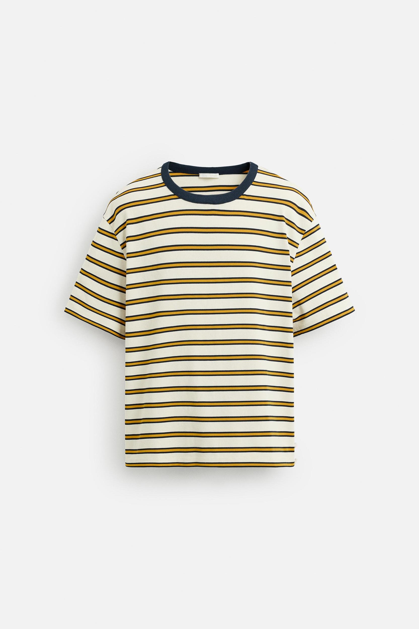 STRIPED JACQUARD T-SHIRT Product Image