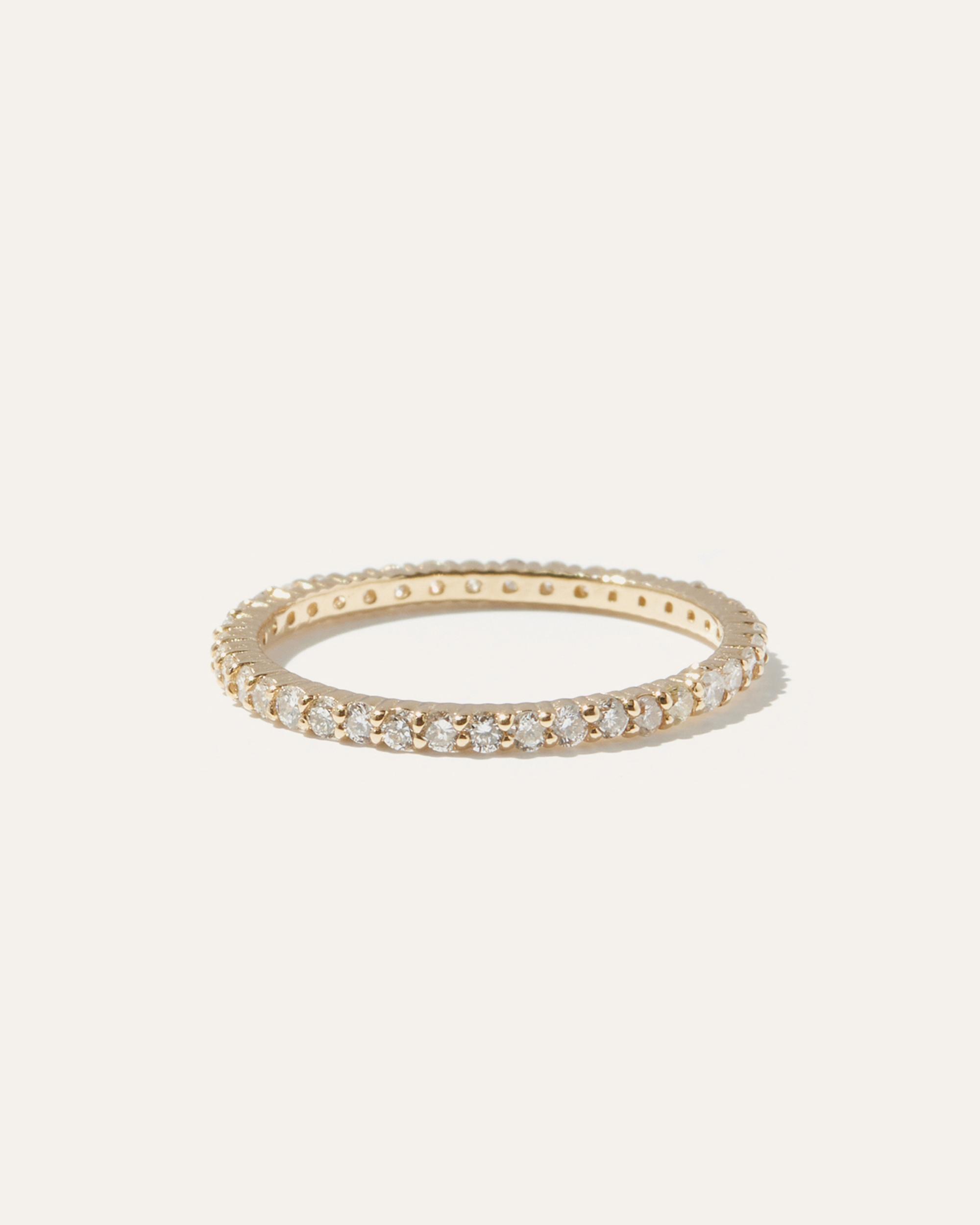 Quince | Women's Diamond Shared Prong Eternity Band Rings Product Image