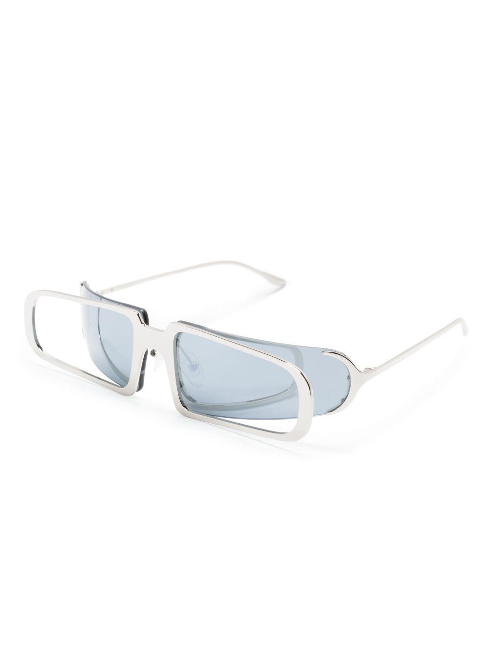 oversized-frame tinted sunglasses Product Image