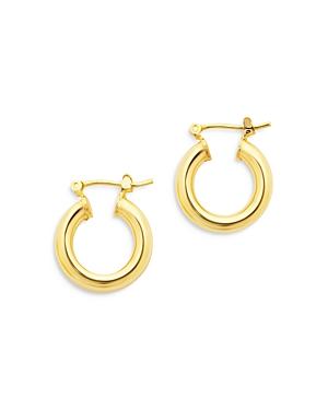 Sterling Forever Chunky Hoop Earrings Product Image