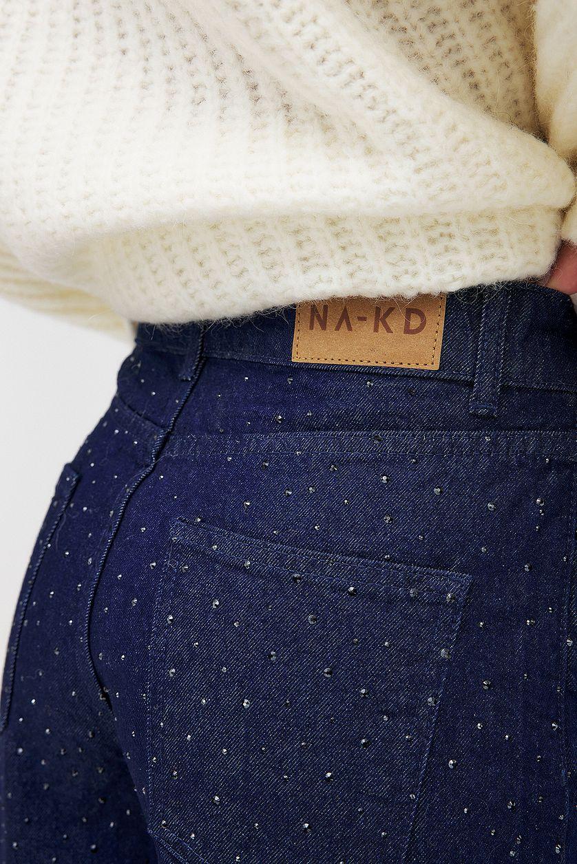 Stone Detail Denim Blue Product Image