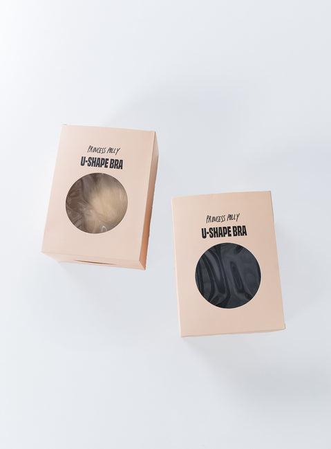 U-Shape Backless Bra Beige Product Image