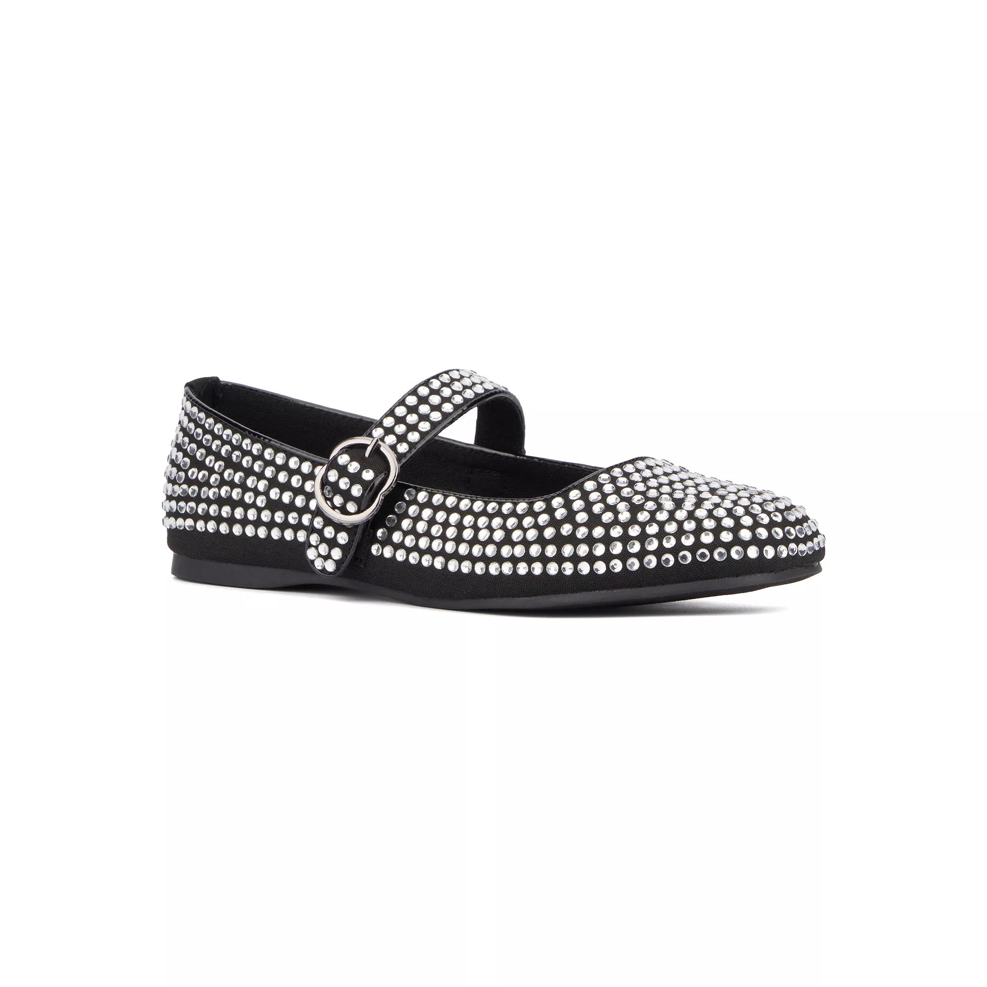Olivia Miller Dawn Women's Embellished Maryjane Flats,  Product Image