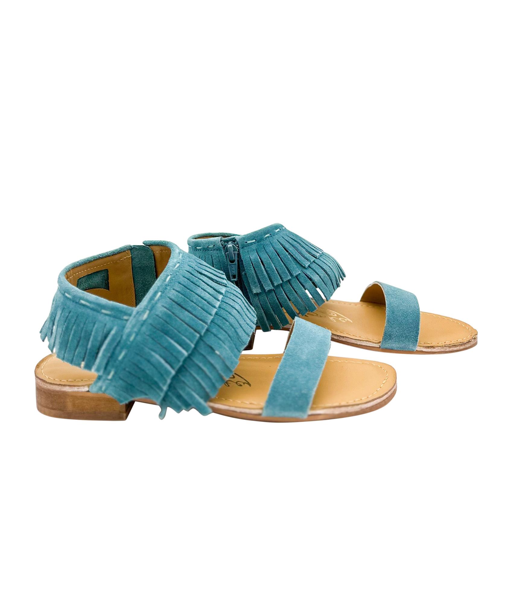 Fringe Star Sandal in Teal (Online Exclusive) Product Image