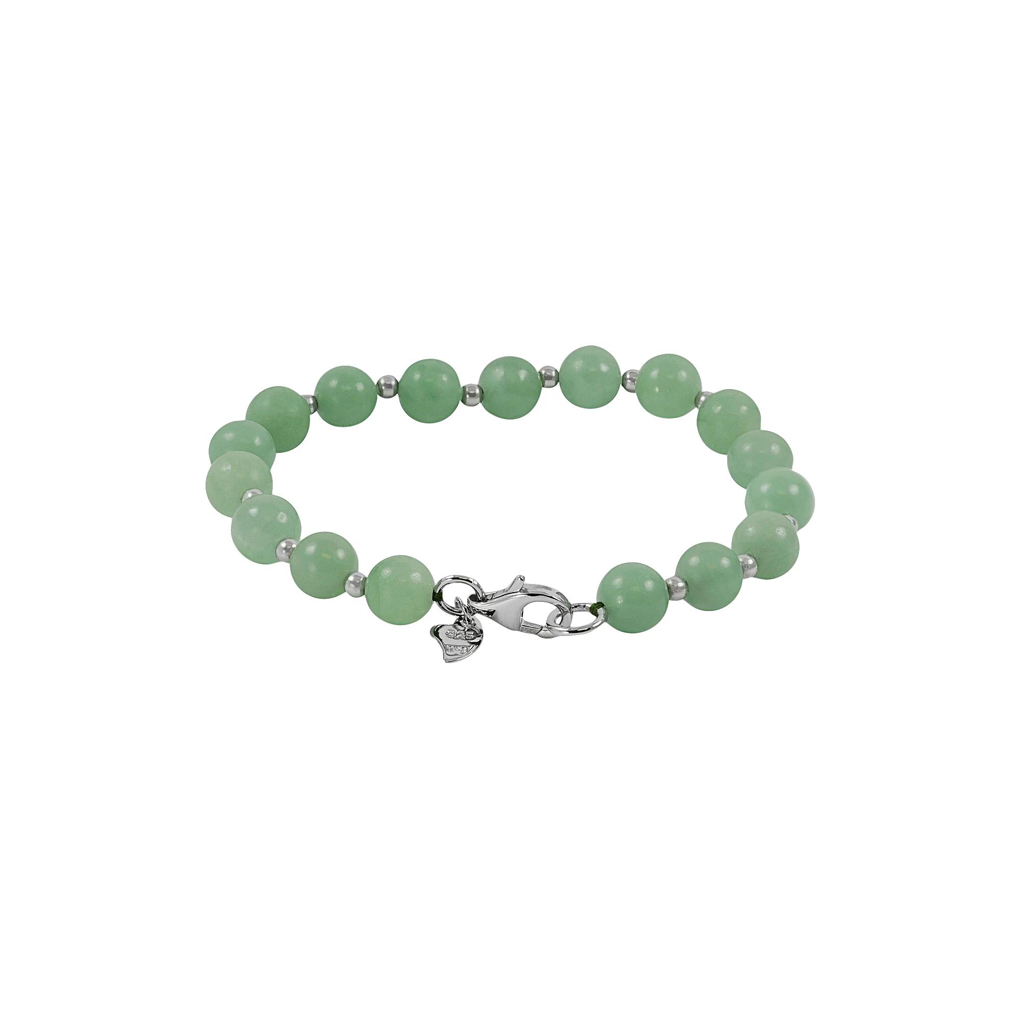 PearLustre by Imperial Sterling Silver Jade Bead Bracelet, Women's,  Product Image