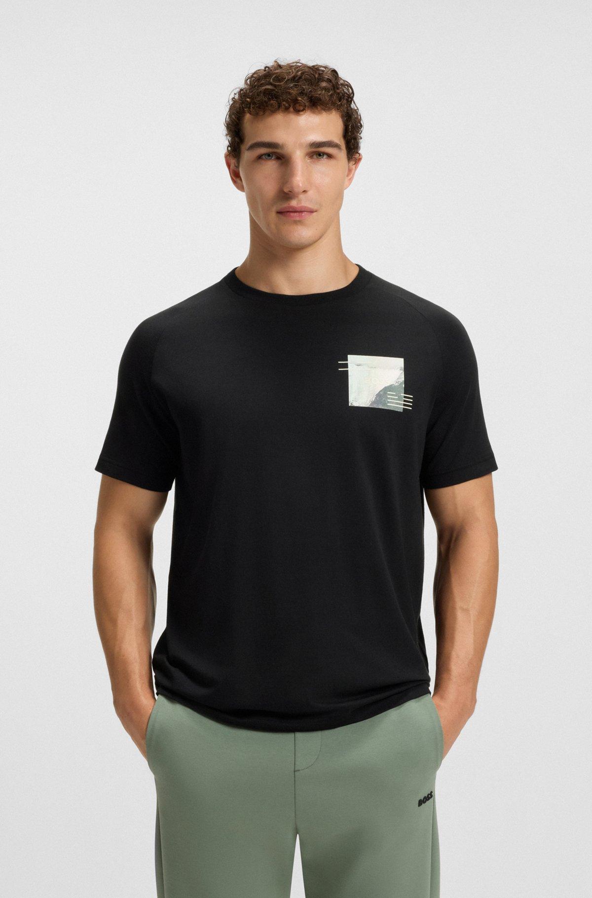 Relaxed-fit T-shirt with decorative reflective accents Product Image