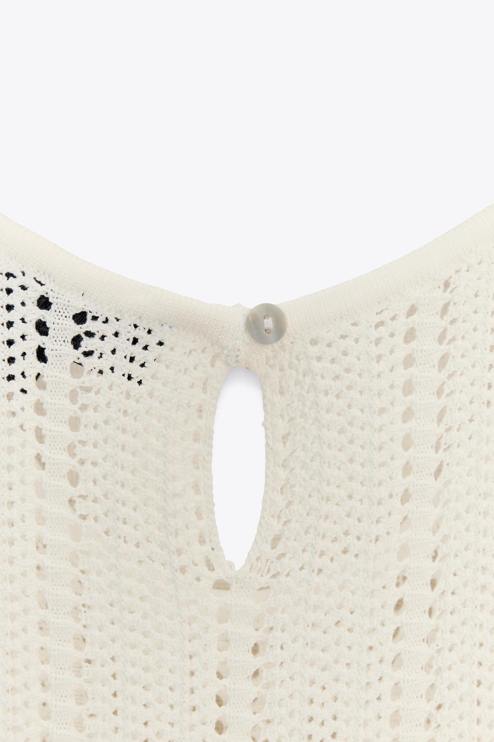 POINTELLE KNIT MIDI DRESS WITH BELT Product Image