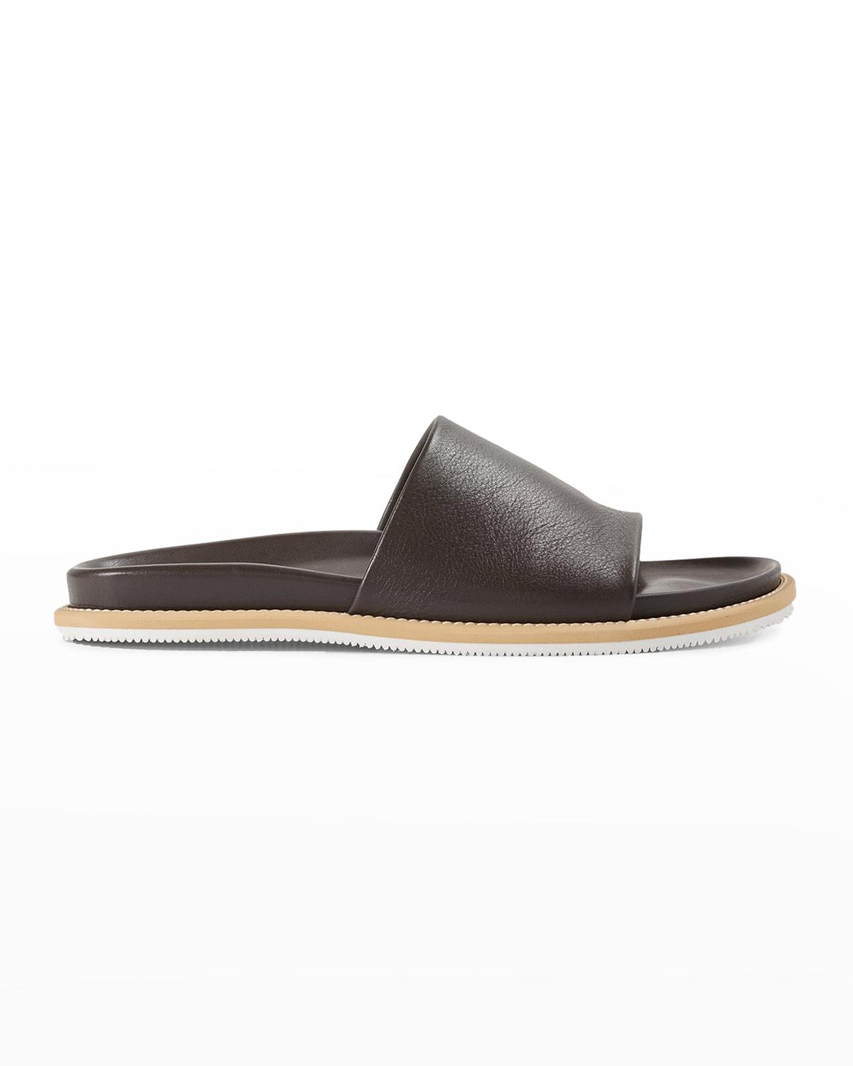 Mens Palma Leather Slide Sandals Product Image