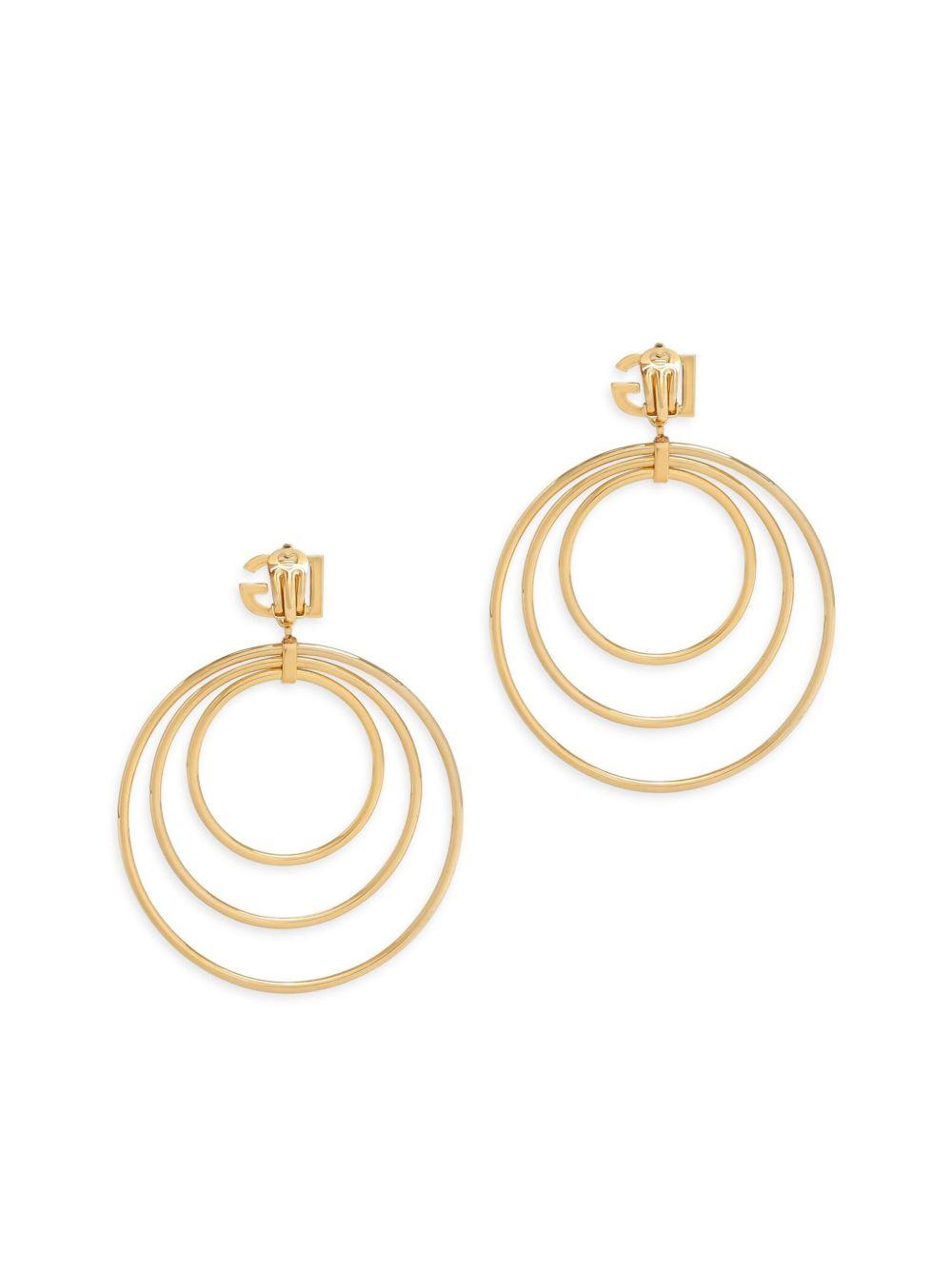 DG logo-charm multi-hoop earrings Product Image