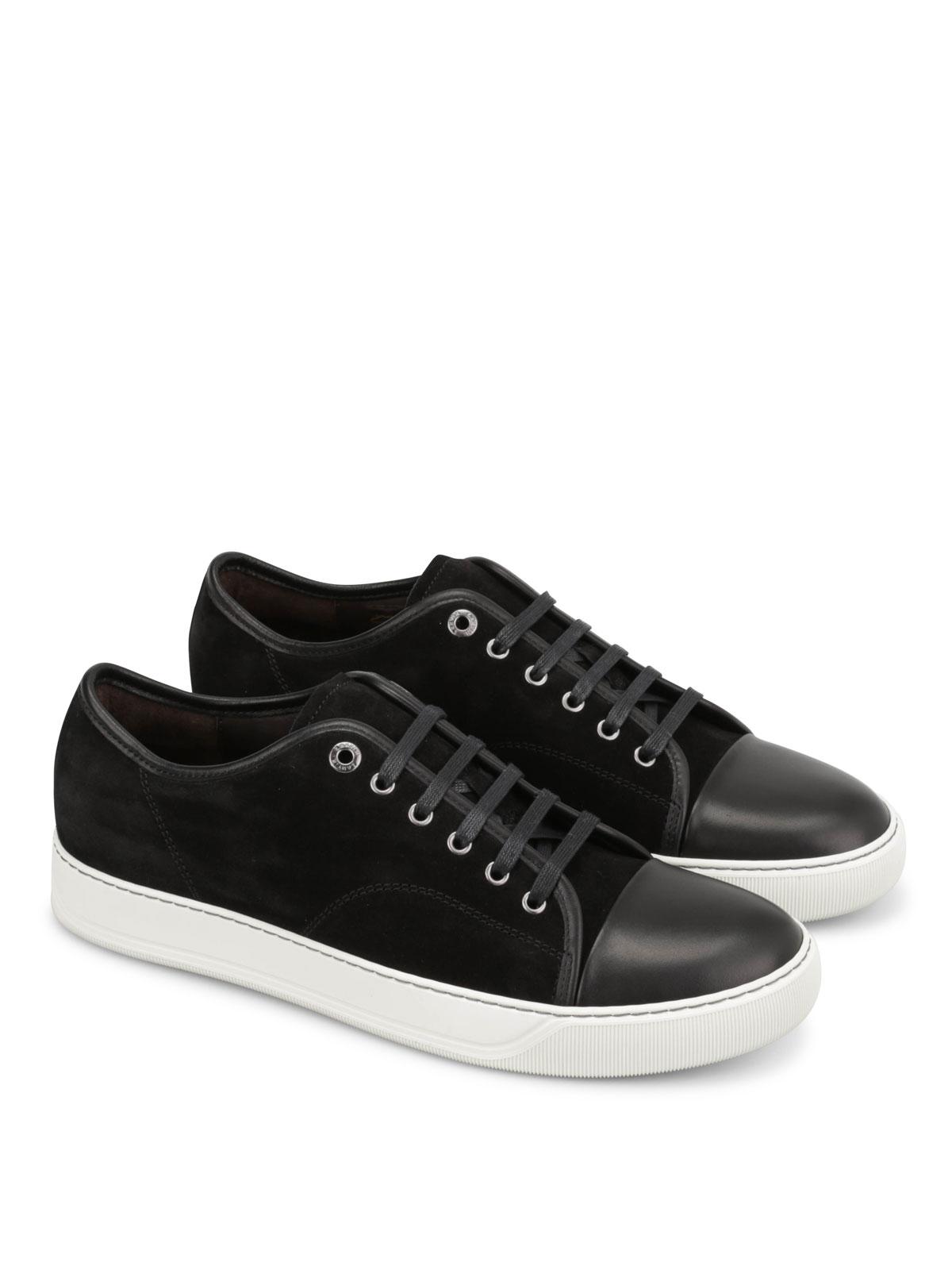 Black DBB1 Suede & Patent Leather Sneakers Product Image