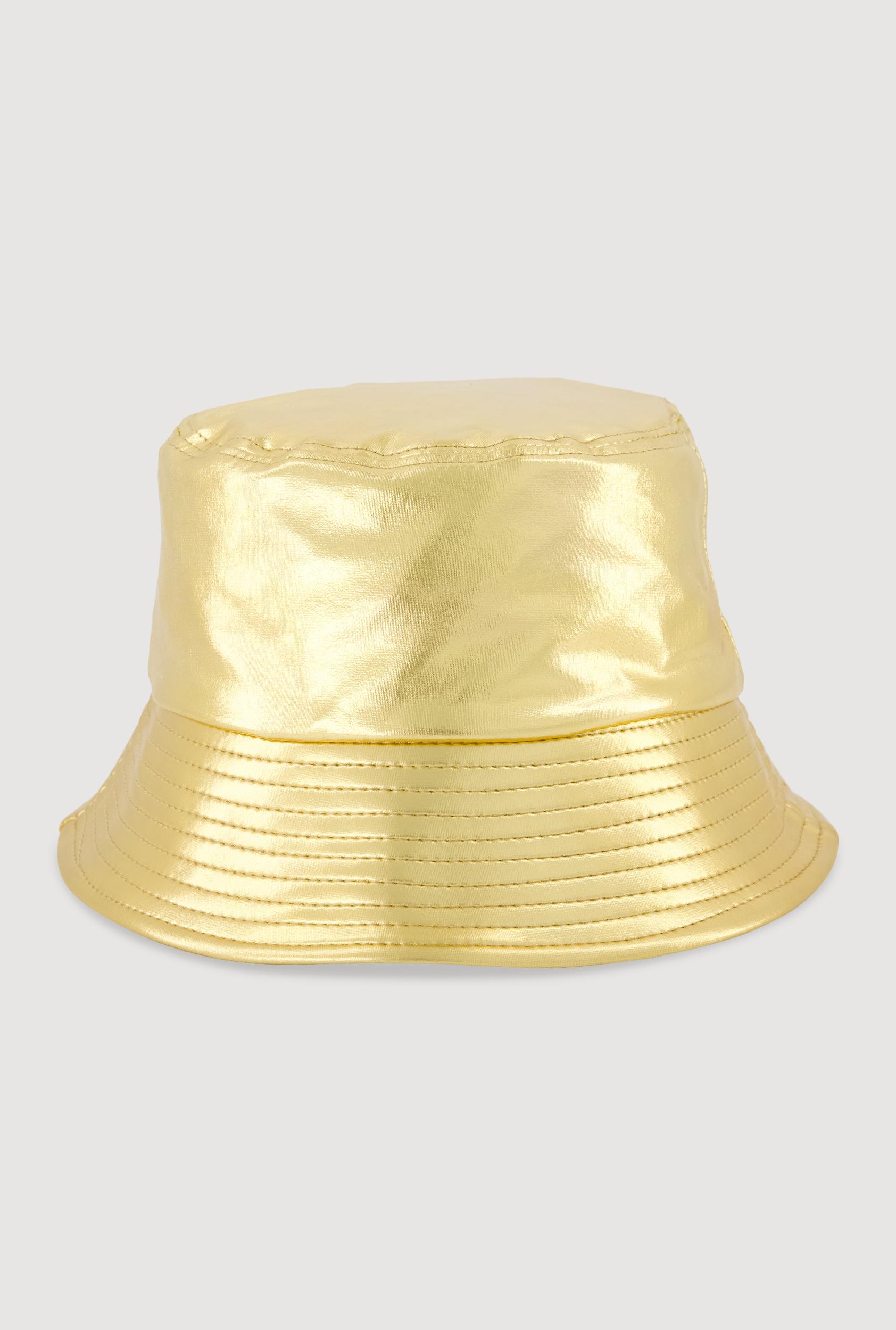 Stylish Metallic Bucket Hat Female Product Image