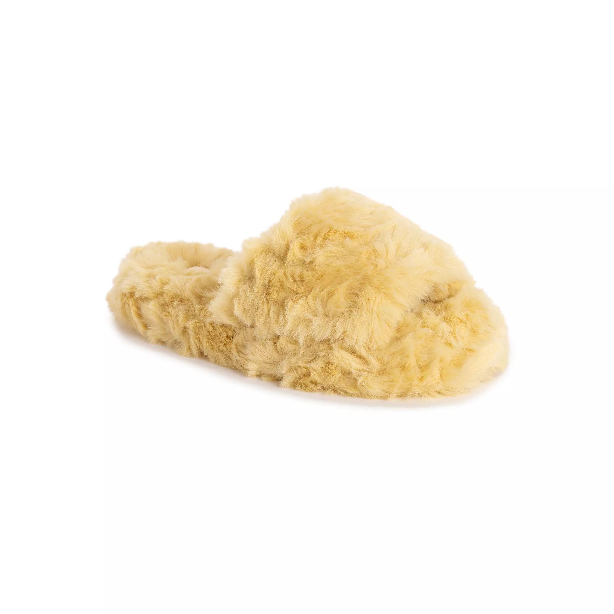 MUK LUKS Orla Daisy Womens Faux Fur Slippers Product Image