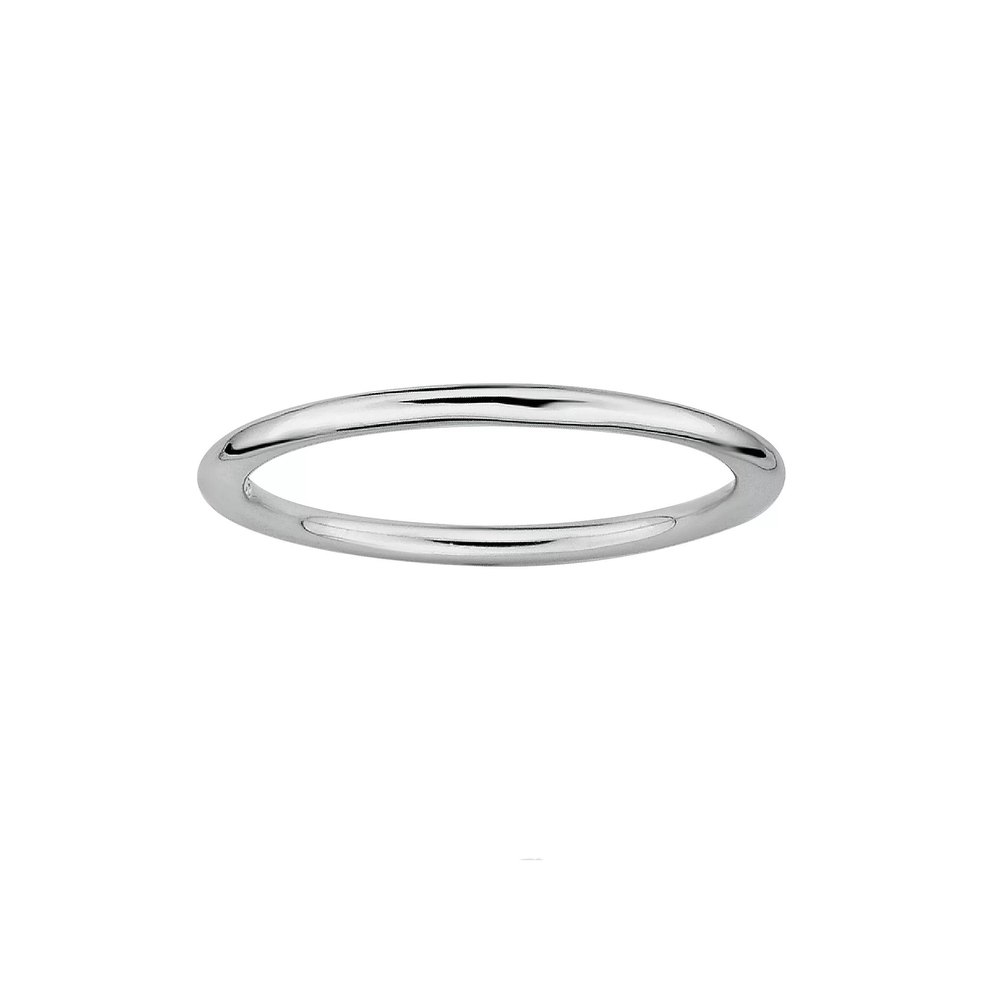 Stacks & Stones Sterling Silver Stack Ring, Women's, Size: 8, Rhodium Polished Product Image
