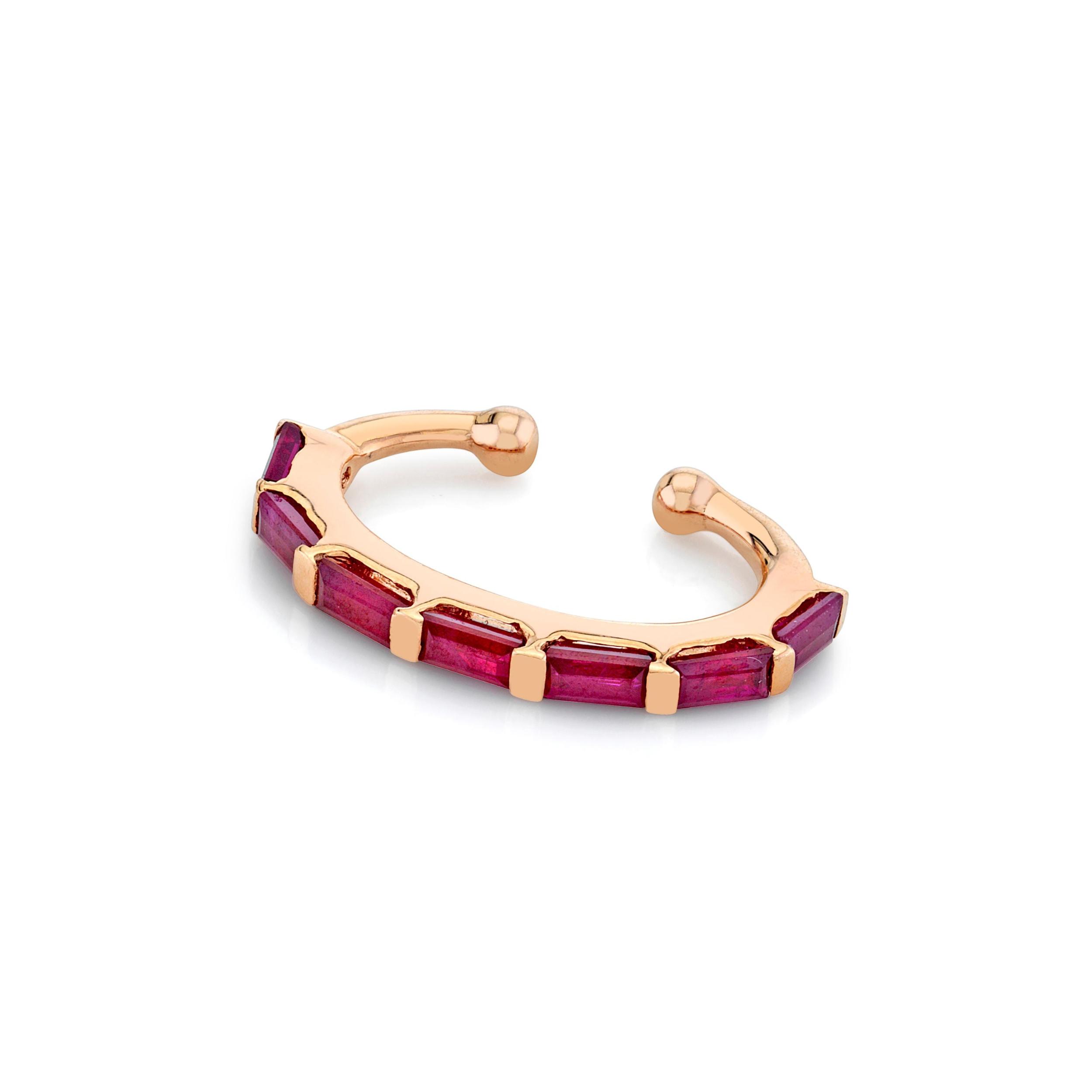 RUBY BAGUETTE EAR CUFF Product Image