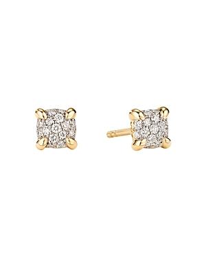 Womens Petite Chatelaine Stud Earrings in 18K Yellow Gold Size 0 Product Image