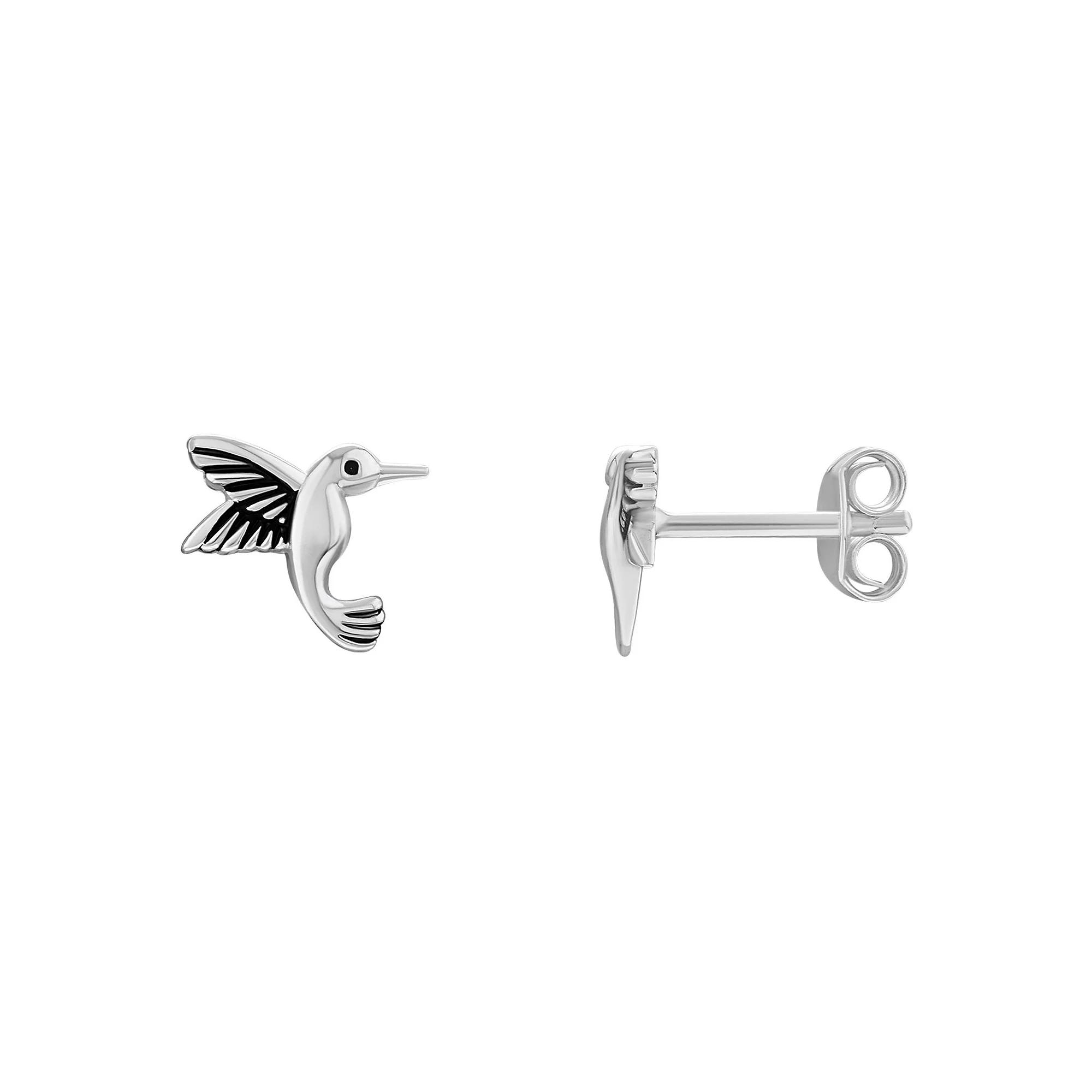 PRIMROSE Sterling Silver Hummingbird Stud Earrings, Women's Product Image