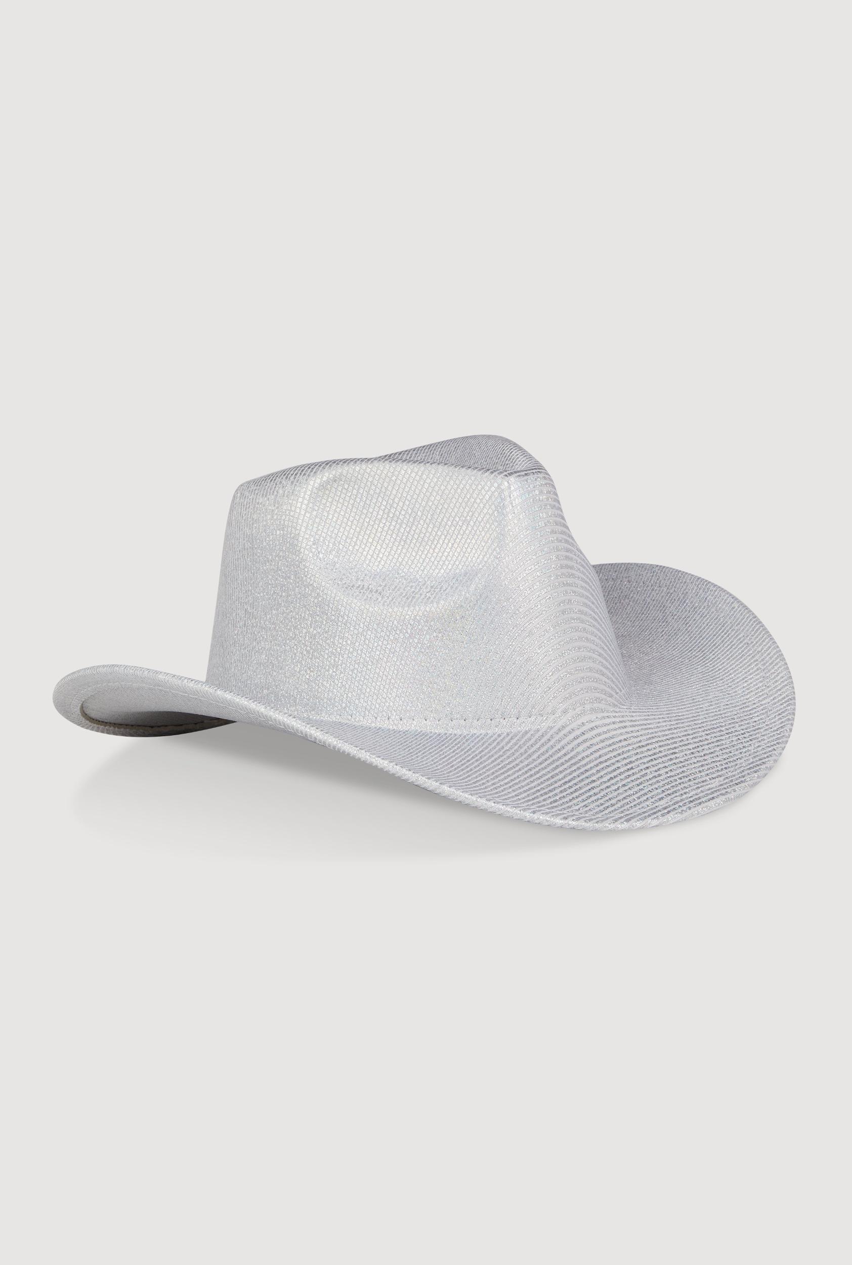 Chic Metallic Cowboy Hat Unisex Product Image