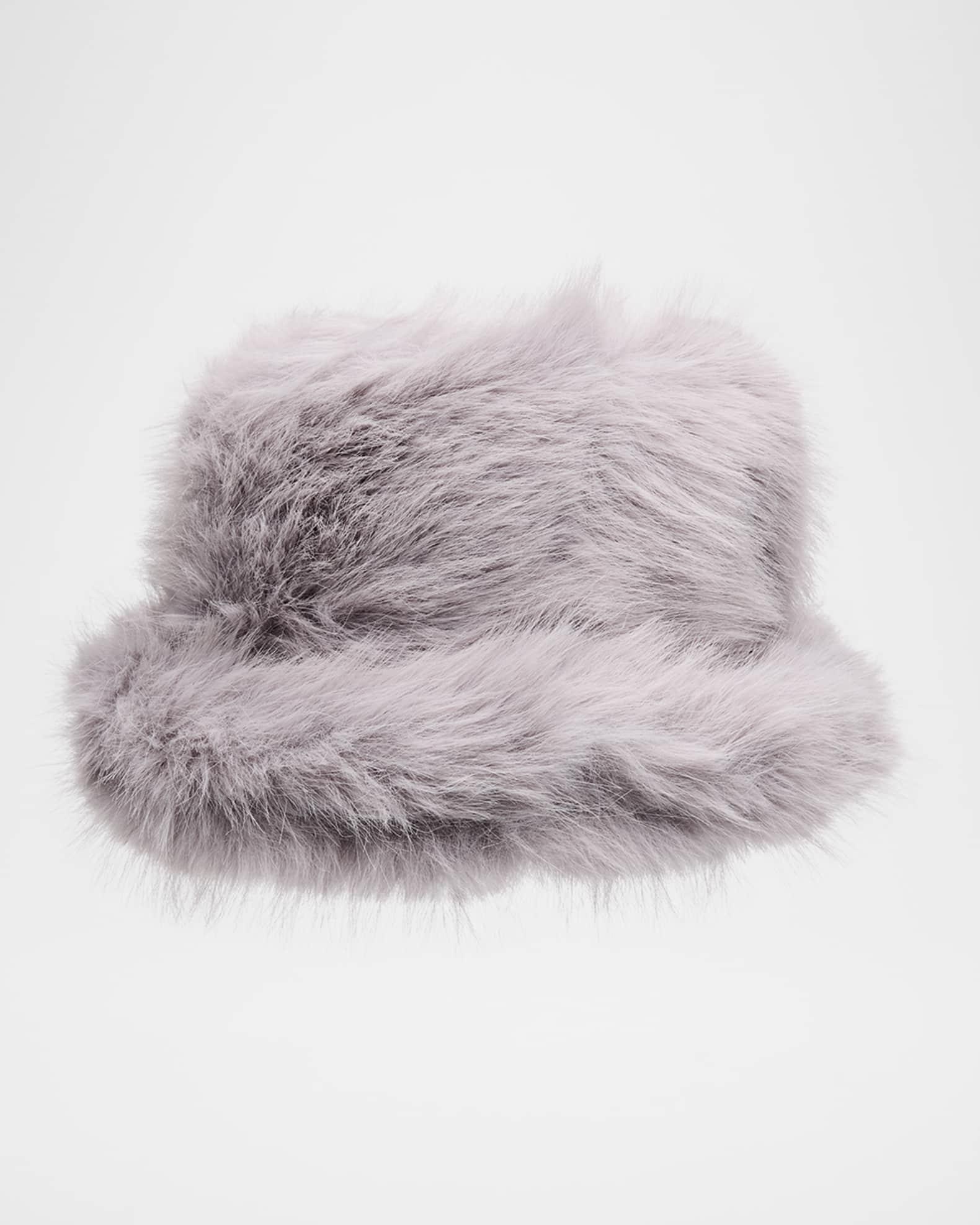Eyelash Faux Fur Bucket Hat  Product Image