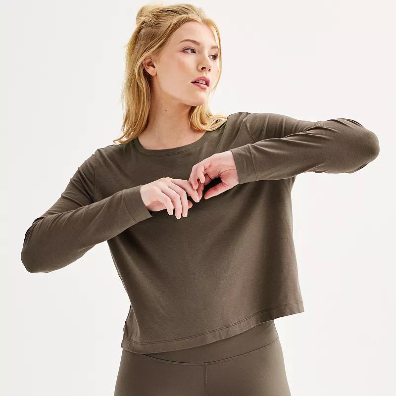 Women's FLX Restore Long Sleeve Tee, Size: Large, Modern White Product Image