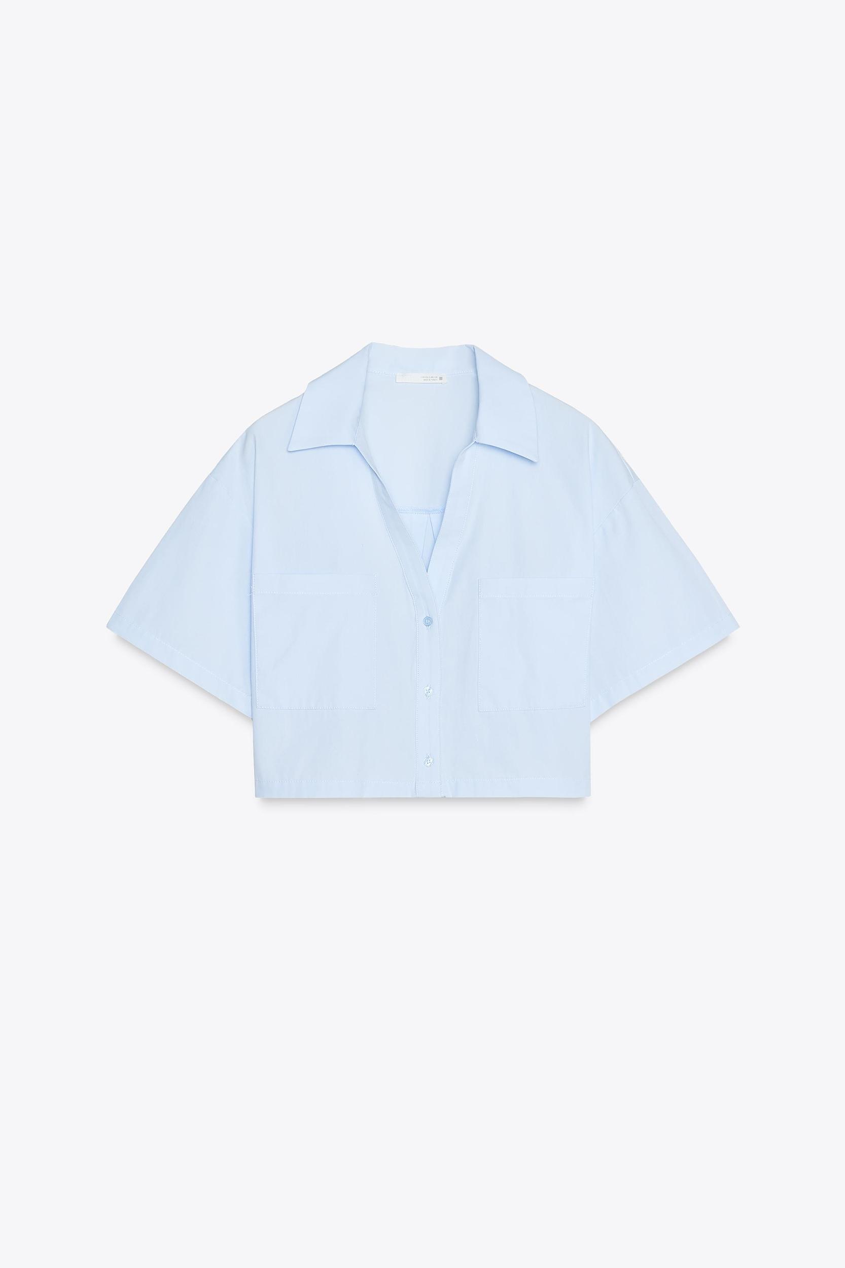 POPLIN CROPPED SHIRT Product Image