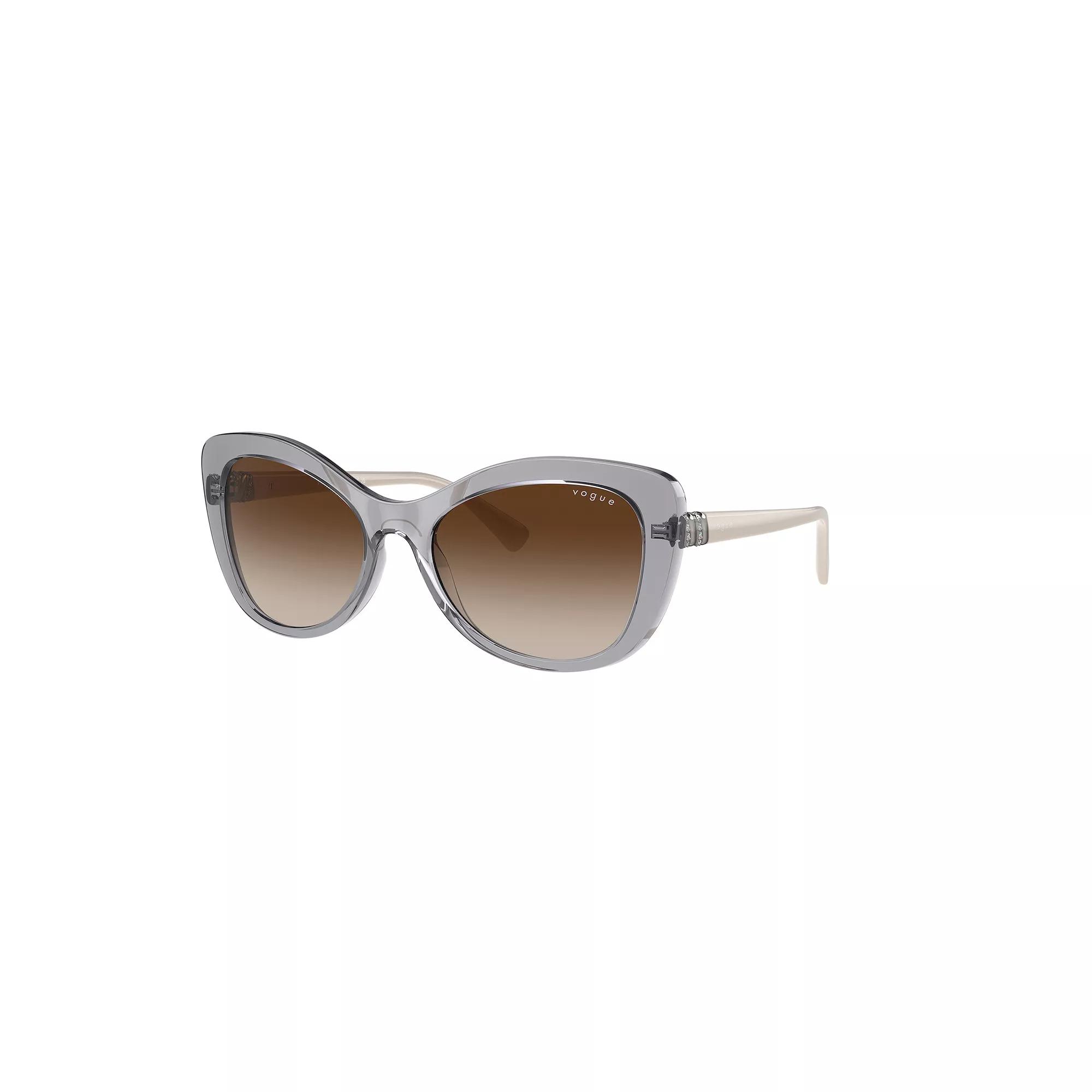 Women's Vogue 0VO5515SB 55mm Cat Eye Sunglasses, Transparent Grey Product Image
