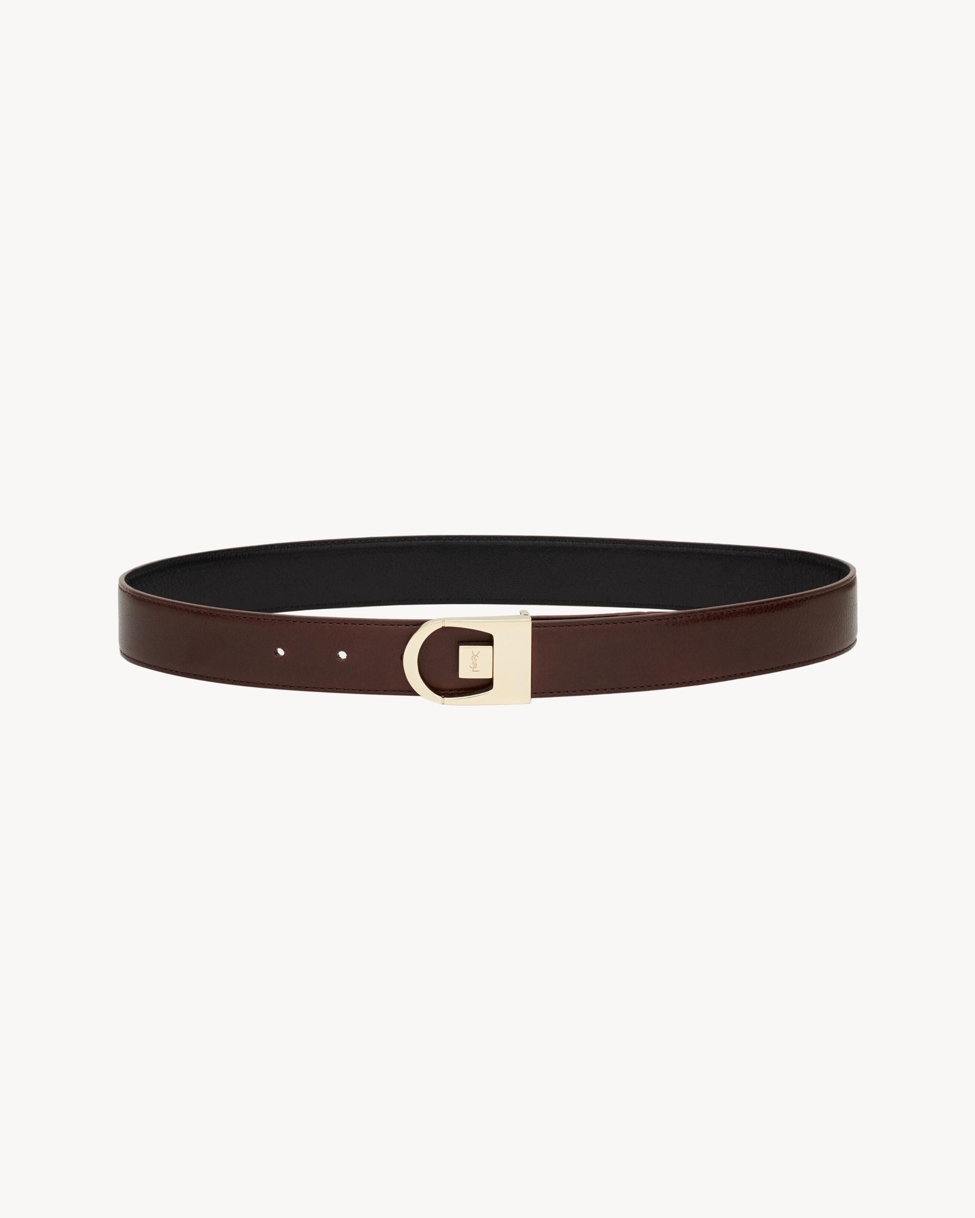 reversible belt in smooth leather Product Image