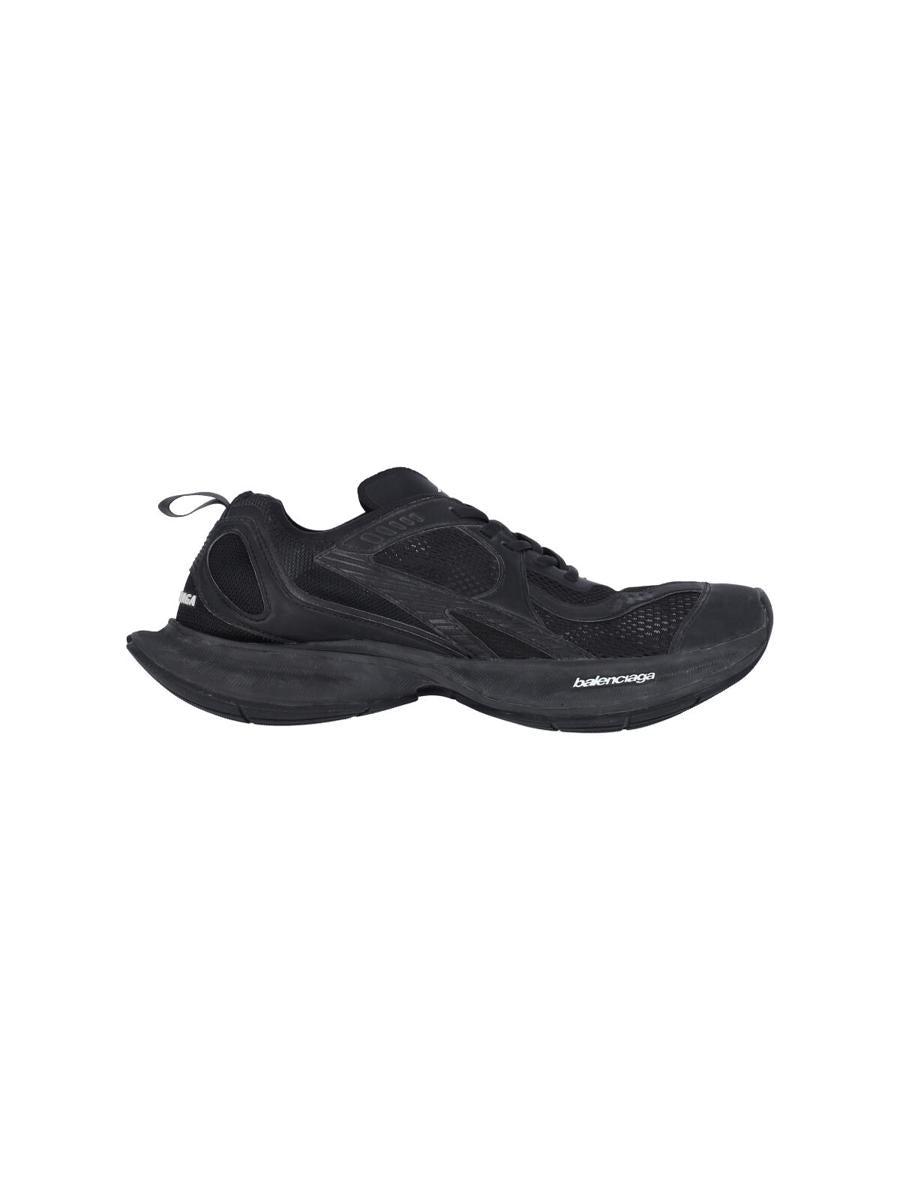 BALENCIAGA Black Mesh And Rubber Circuit Sneakers Product Image