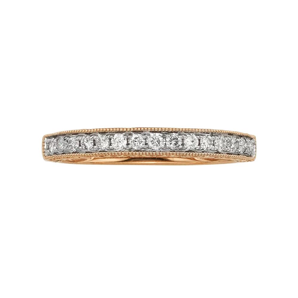 The Regal Collection 14k Gold 1/4-ct. T.W. IGL Certified Diamond Wedding Ring, Women's, Size: 5, 14k White Gold Product Image