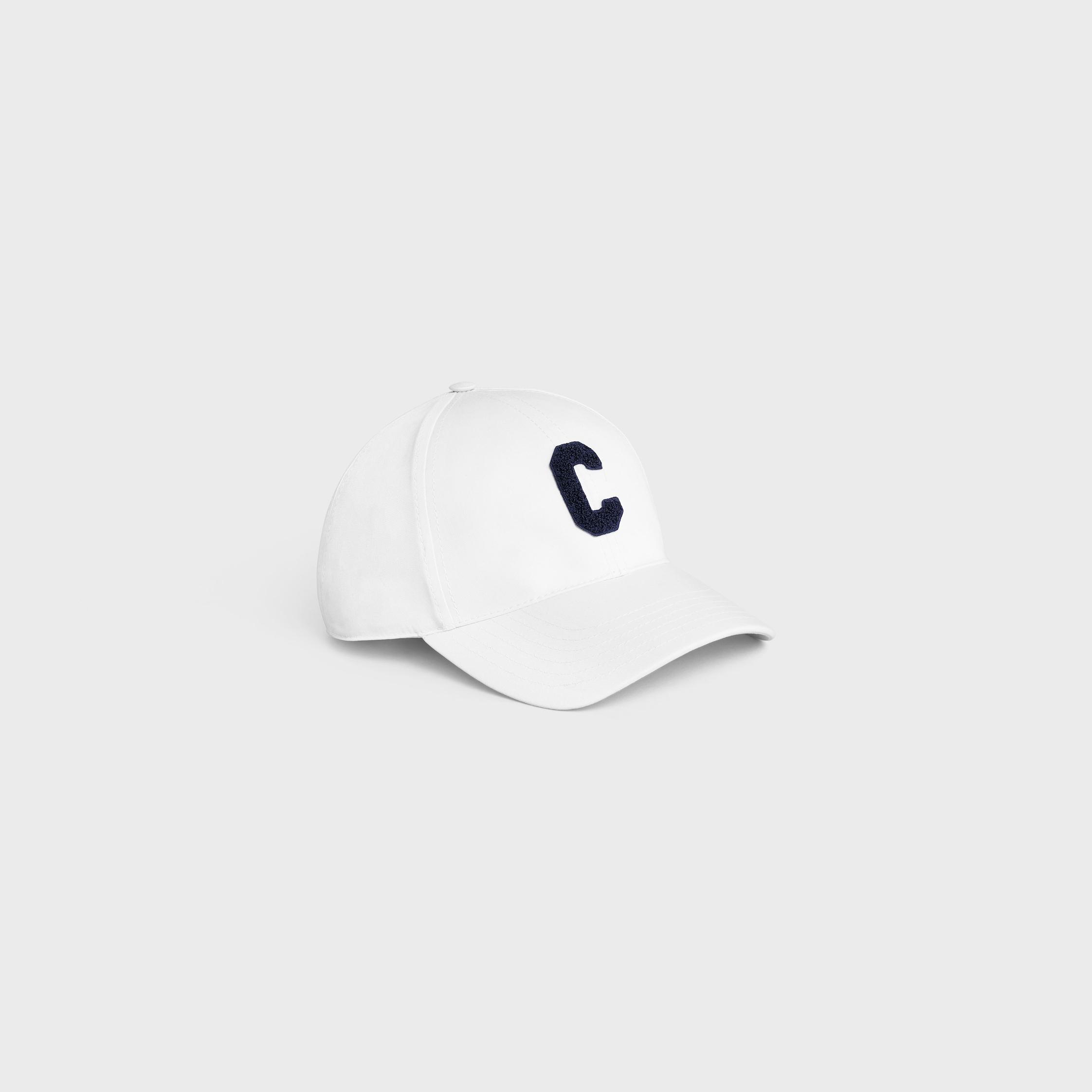 initial baseball cap in cotton Product Image