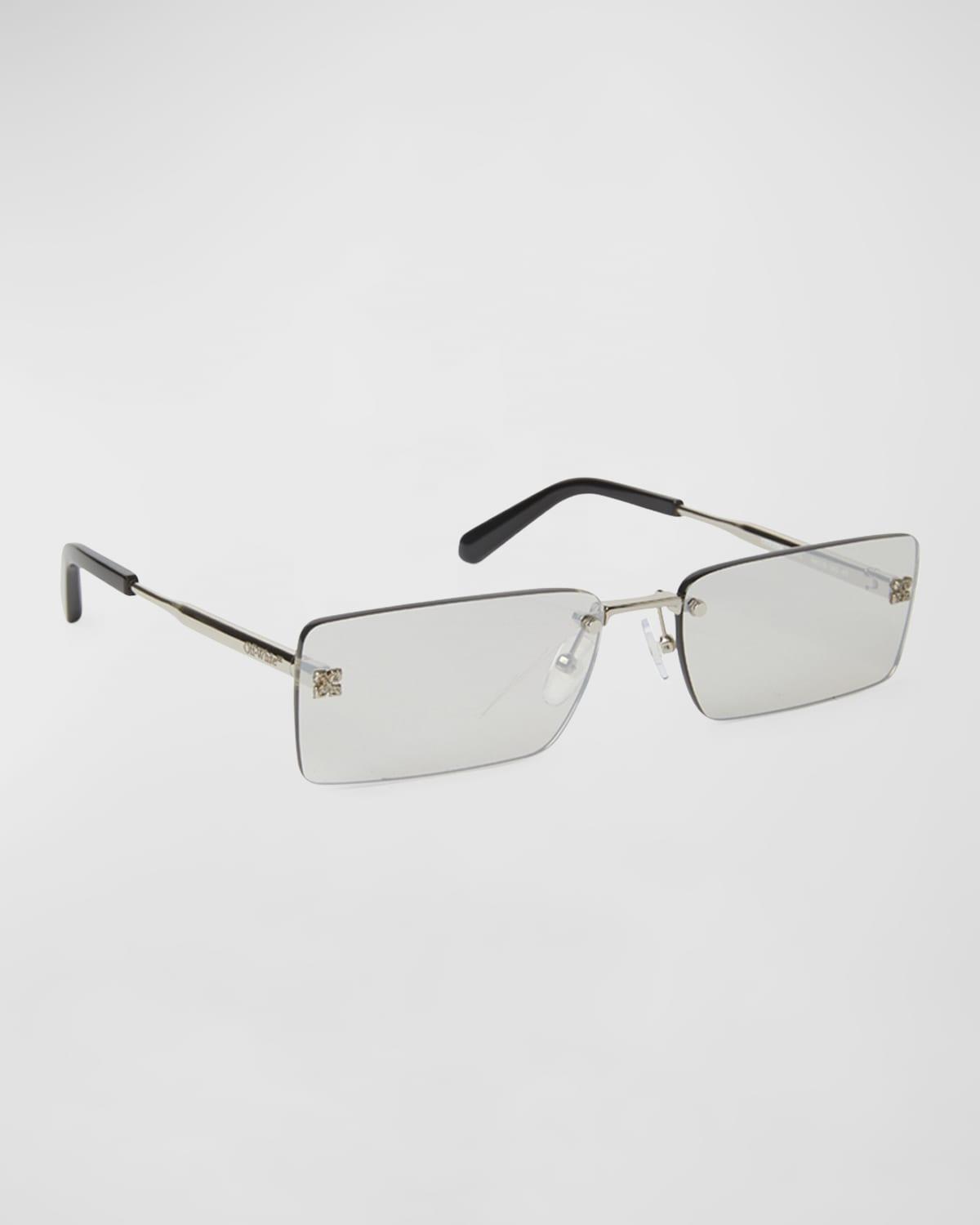 Mens Riccione Metal Rectangle Sunglasses Product Image