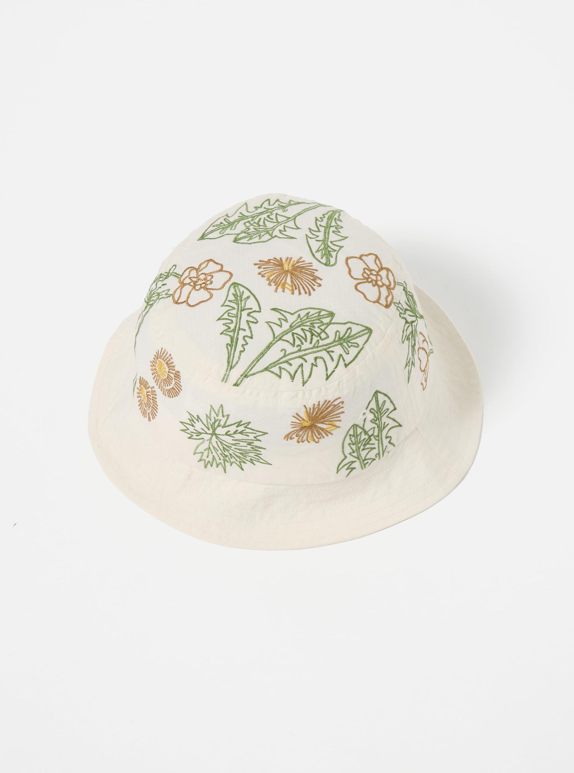 Flower Mountain x Universal Works Ecru Broadcloth Beach Hat Product Image