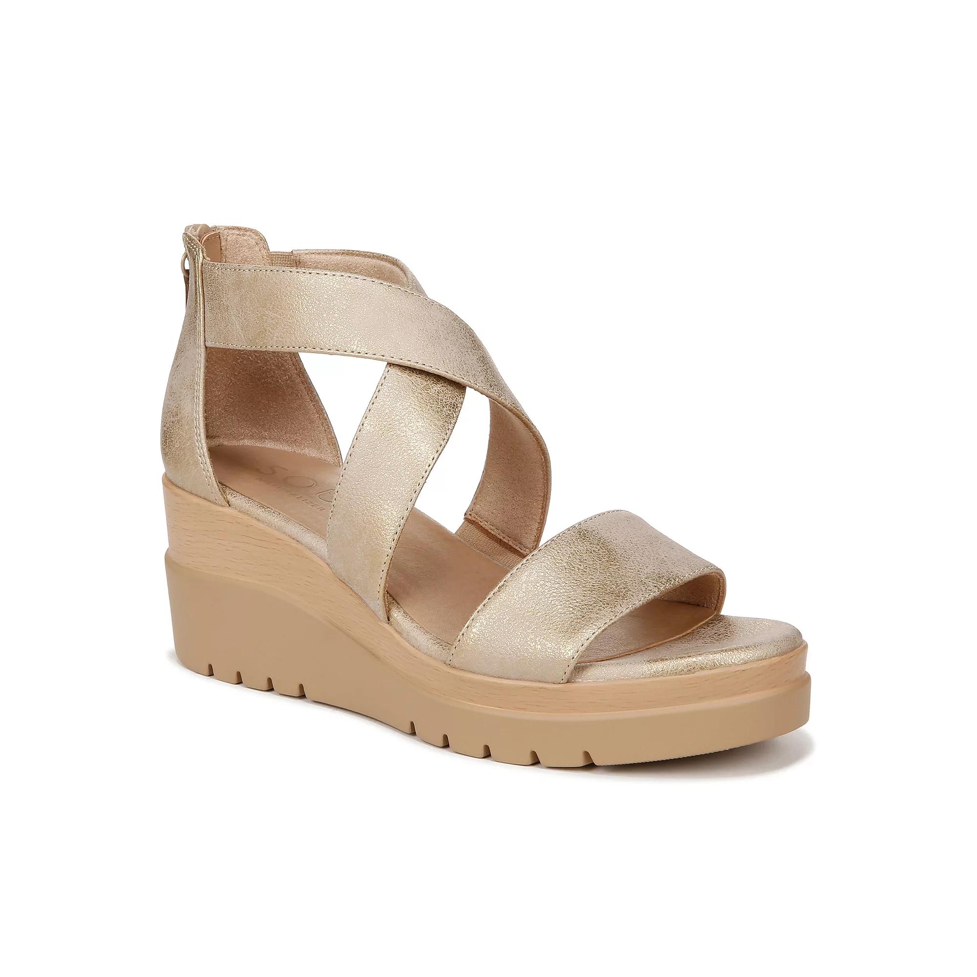 SOUL Naturalizer Goodtimes Women's Wedge Sandals, Size: 10, Gold Product Image