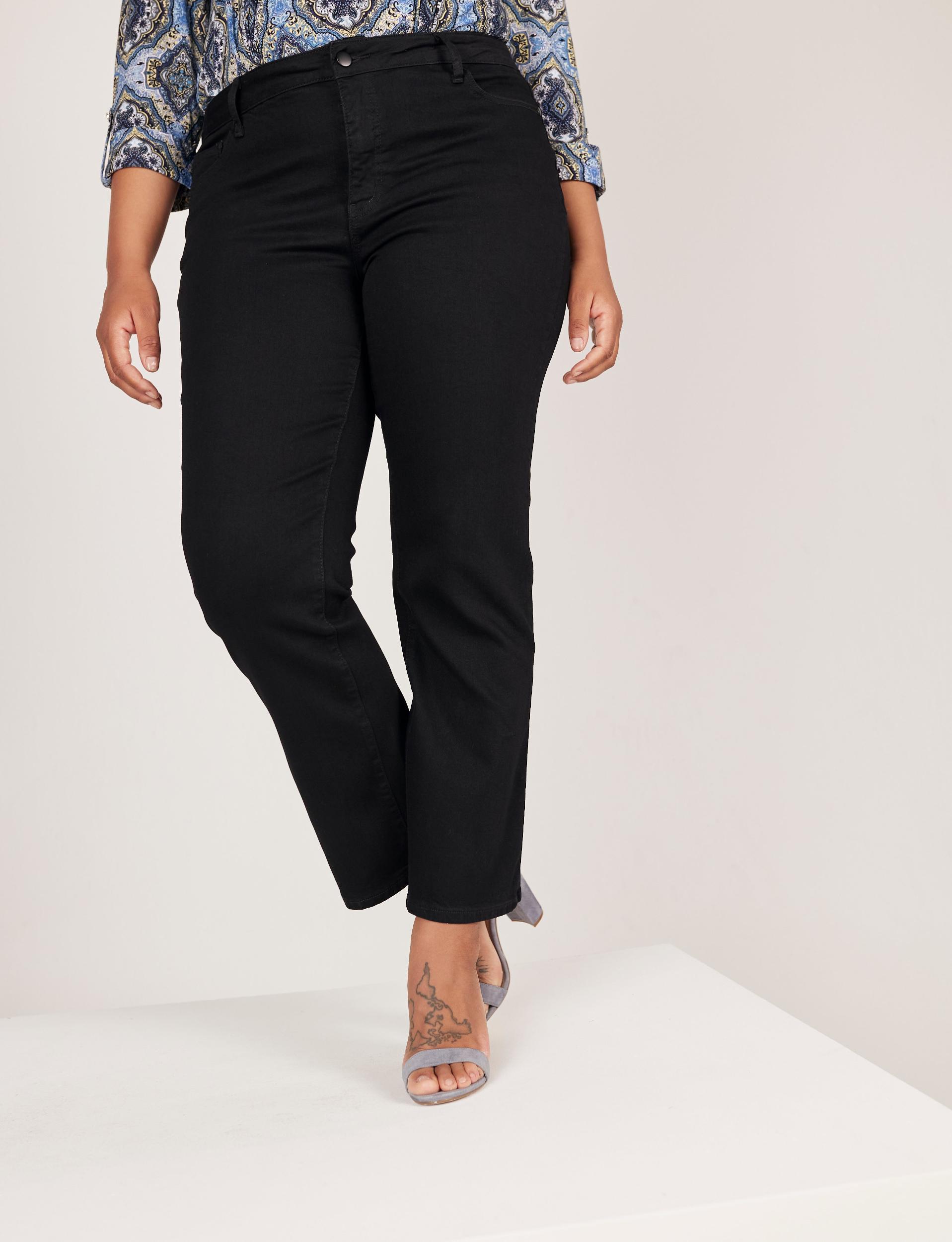 Westport Signature Black Straight Leg Jeans - Plus Female Product Image
