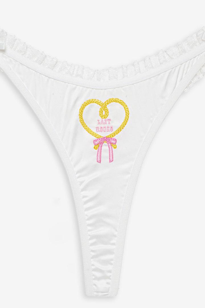 Bachelorette Thong Panty Pack — White Product Image