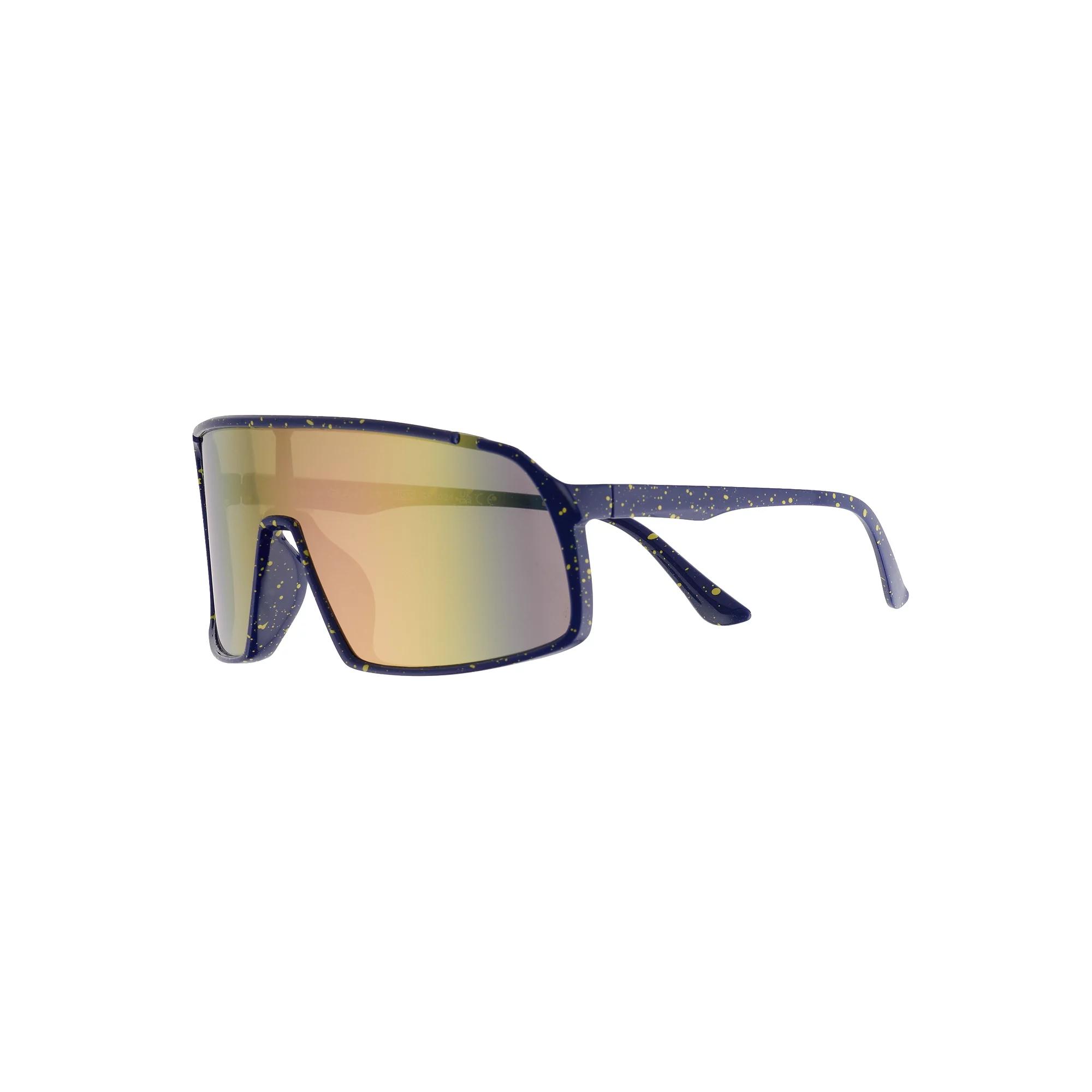 Men's Cali Blue Plastic Shield Sunglasses Product Image