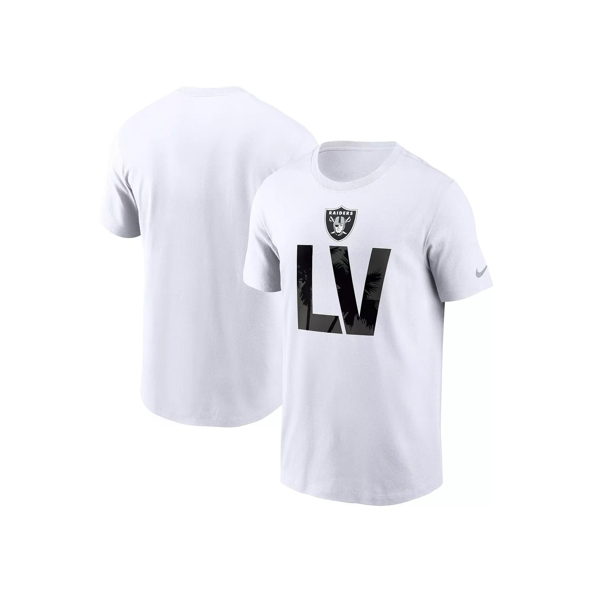 Men's Nike  White Las Vegas Raiders Local Essential T-Shirt, Size: Small, Lvr White Product Image