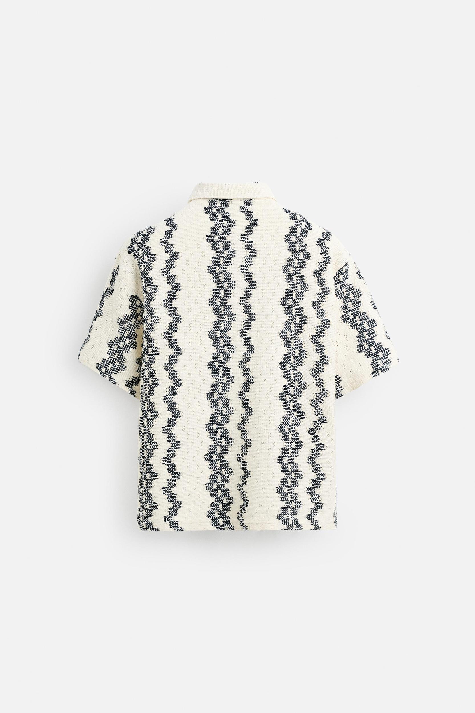 OPENWORK TEXTURED SHIRT Product Image