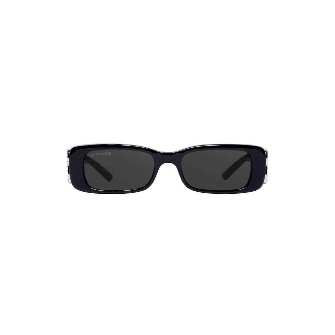 Women's Dynasty Rectangle Sunglasses in Black Product Image