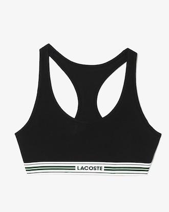 Contrast Band Stretch Cotton Bralette Product Image