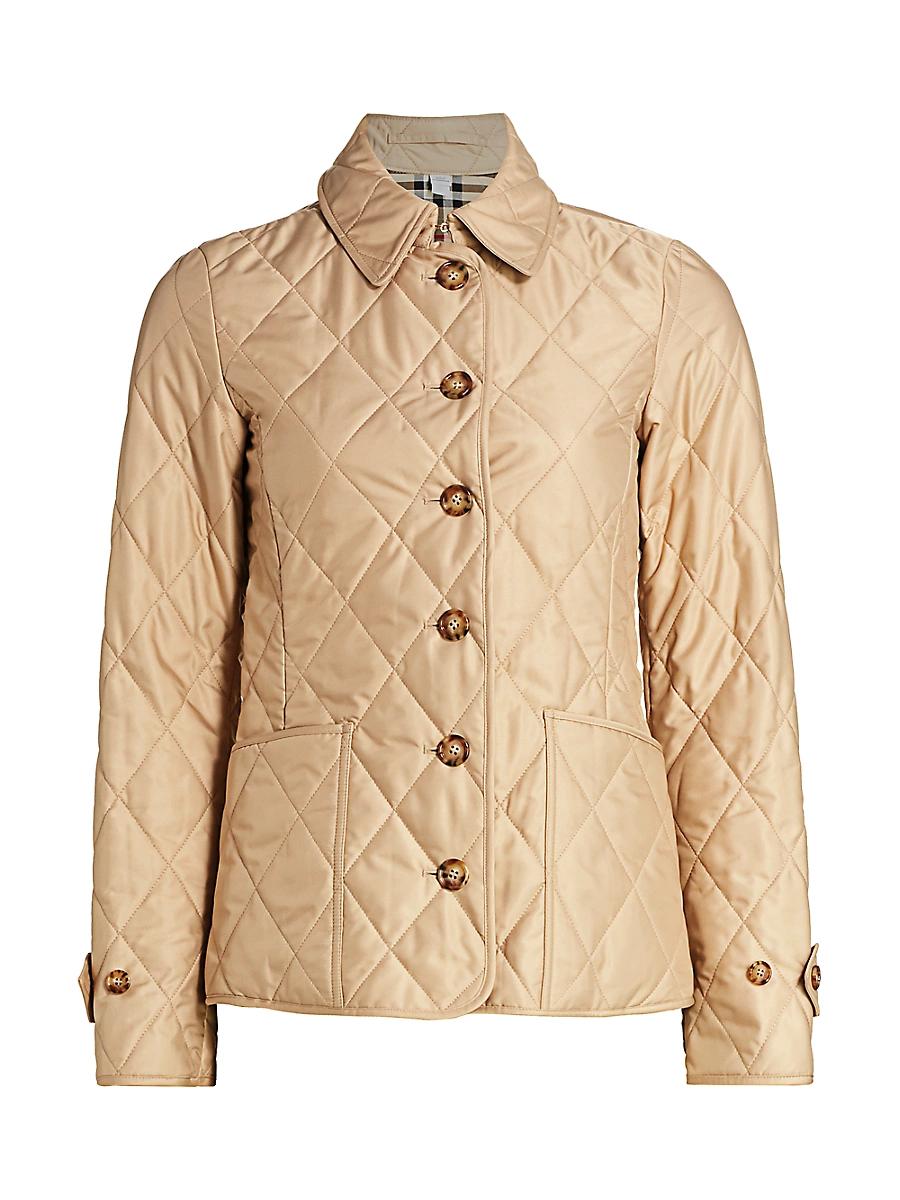 Womens Fernleigh Quilted Logo Jacket Product Image